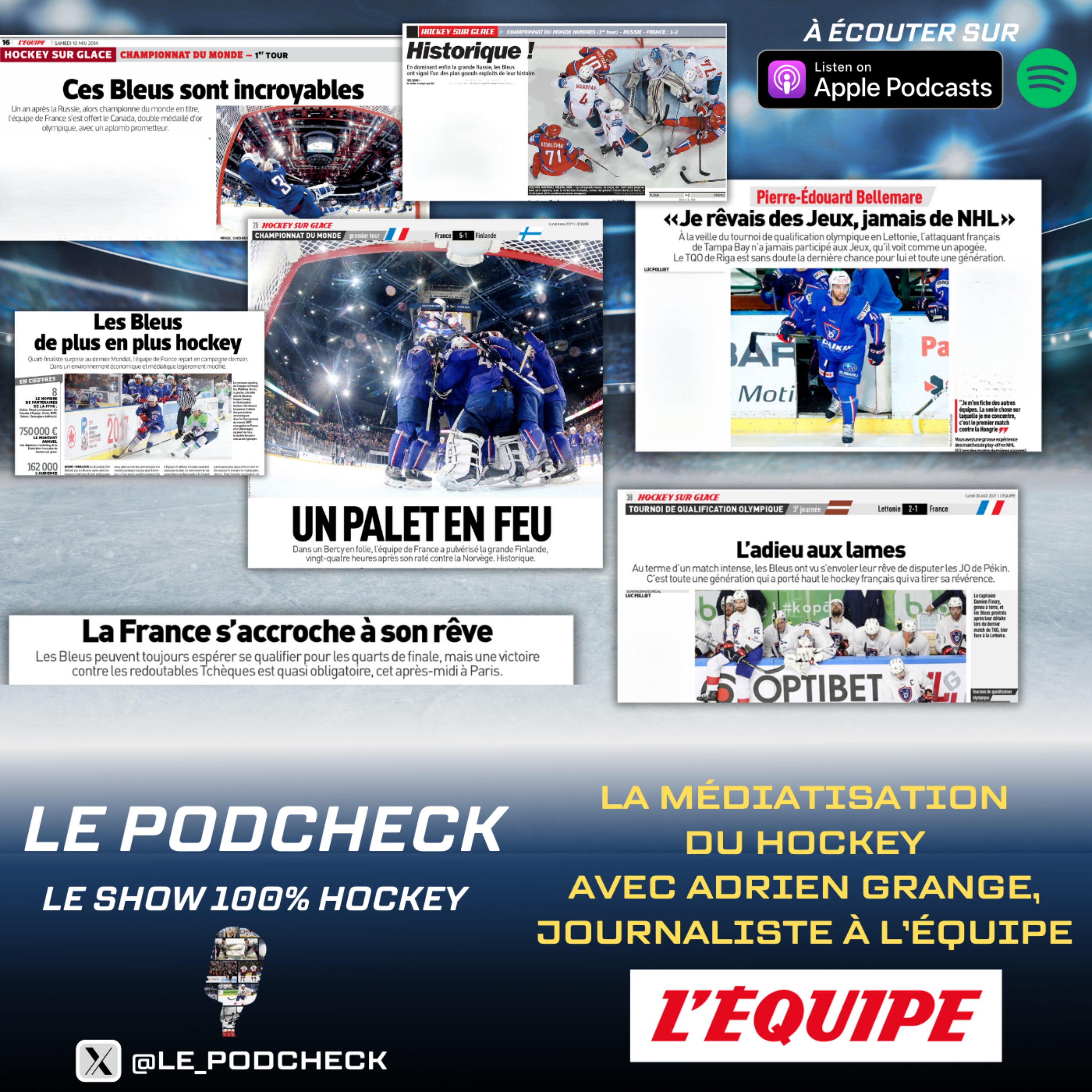 Le Podcheck reçoit Adrien Grange (@AdriGrange) de L’Équipe