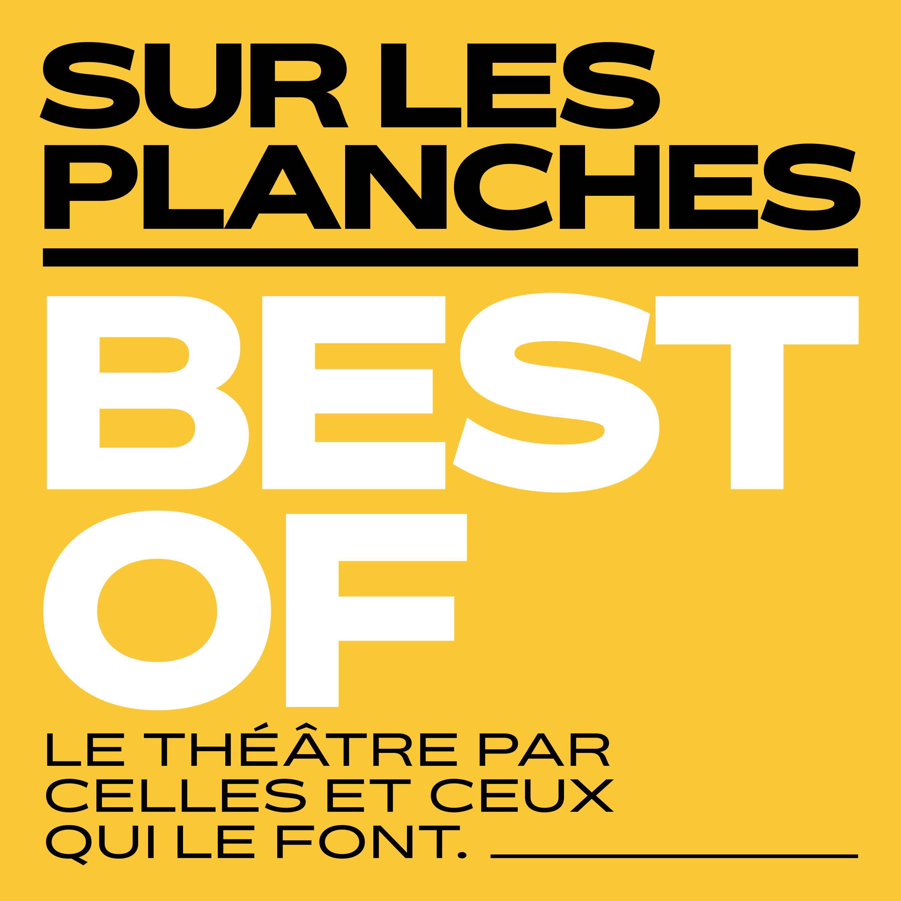 Sur les planches