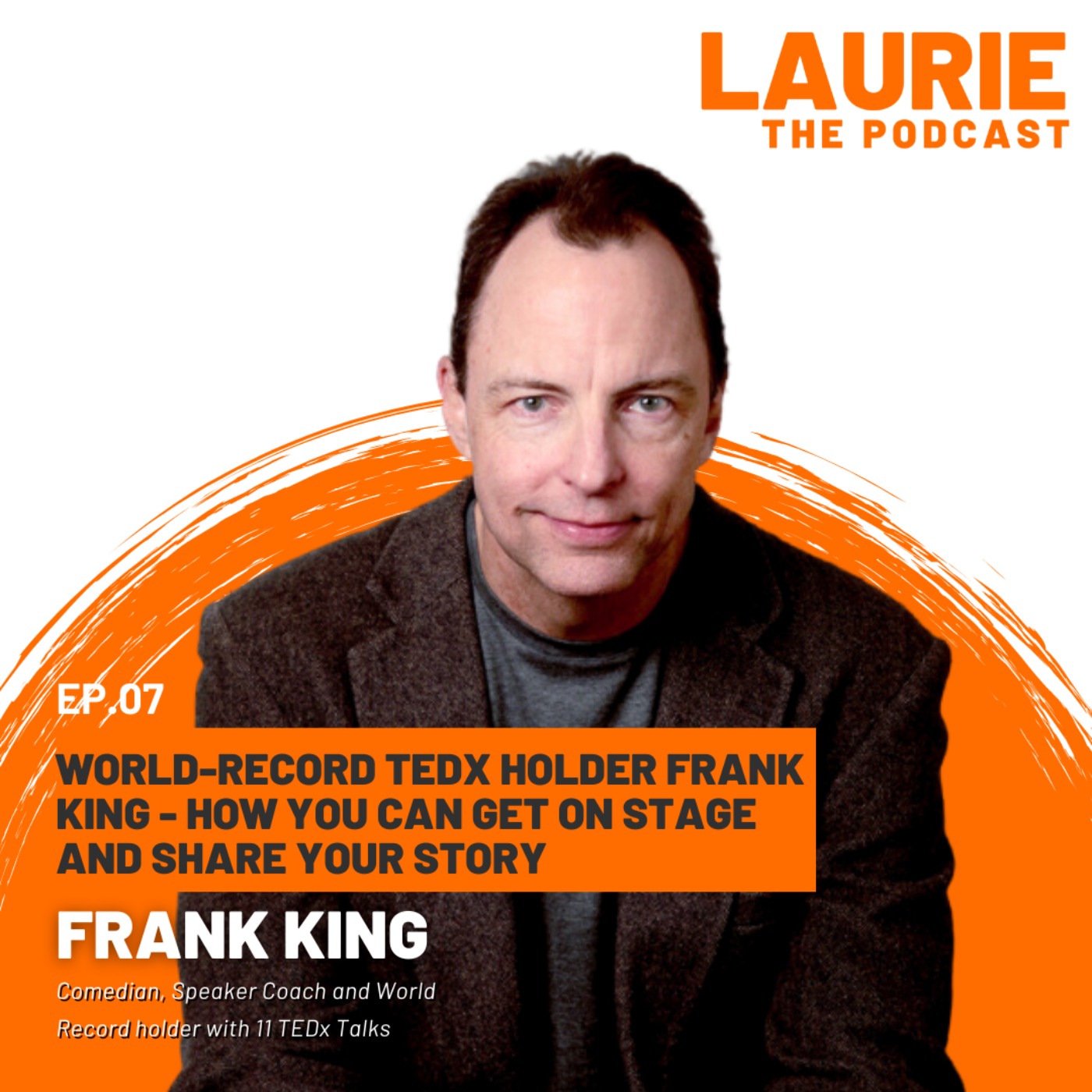 cover art for #7 World-Record TEDx Holder Frank King - How You Can Get on Stage and Share your Story