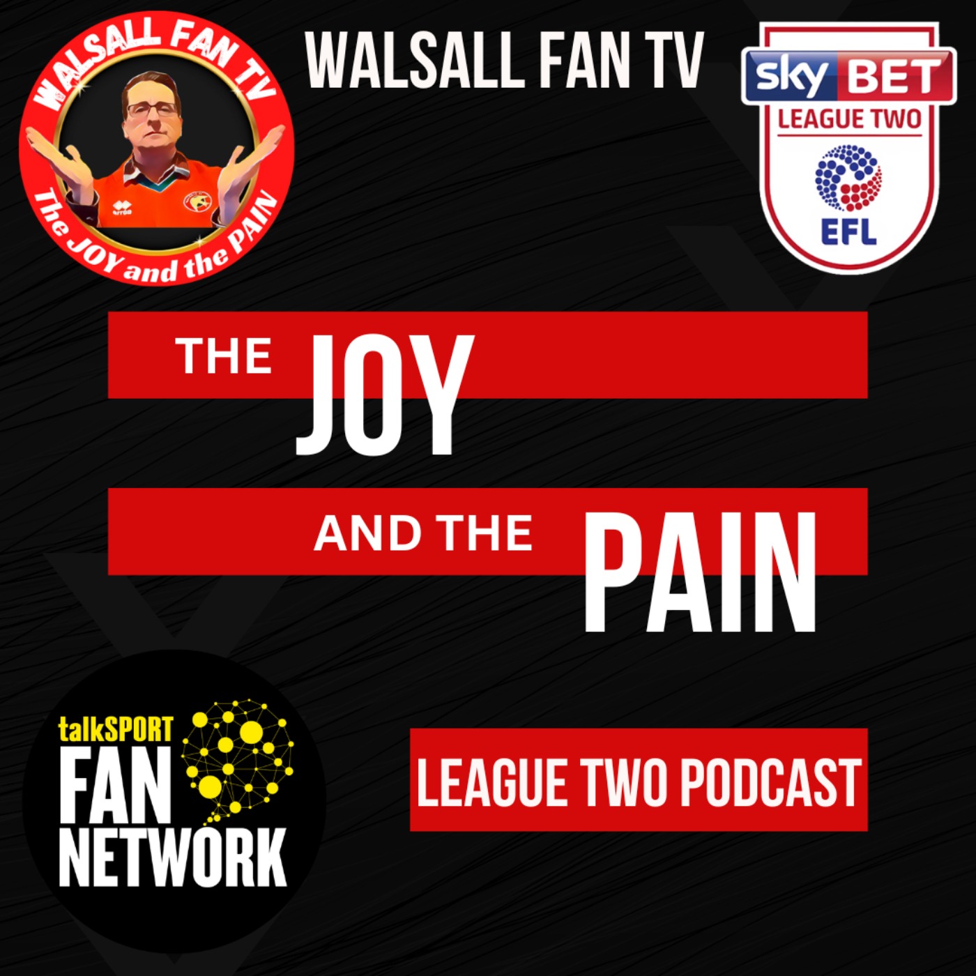 Walsall Fan TV - The Joy and the Pain podcast - The Fan Experience episode artwork