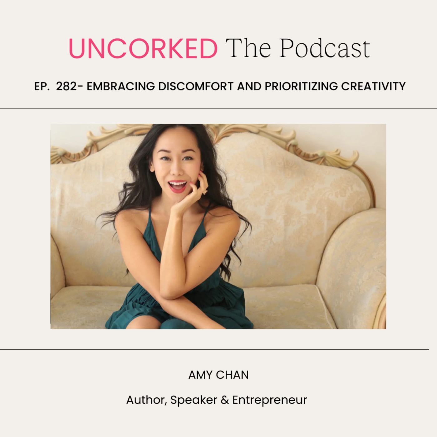 cover art for Embracing Discomfort and Prioritizing Creativity with Amy Chan