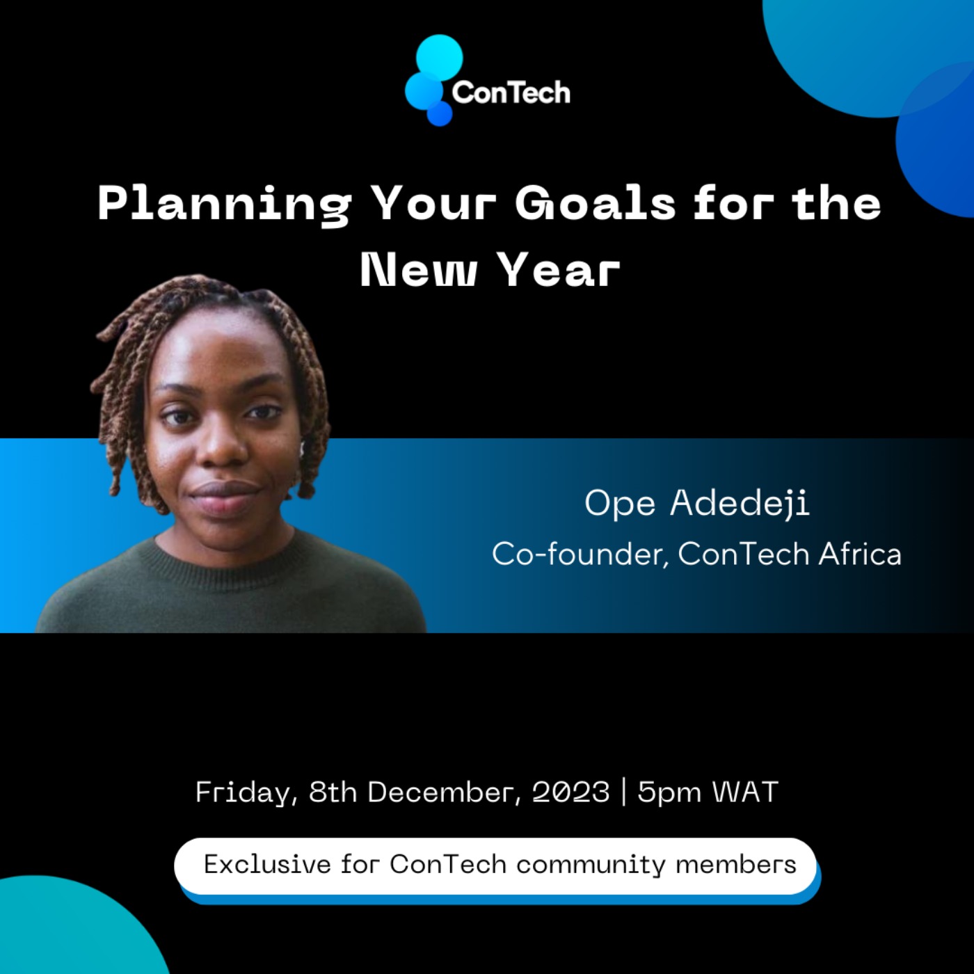 Planning Your Goals for the New Year with Ope Adedeji Planning Your Goals for the New Year with Ope Adedeji