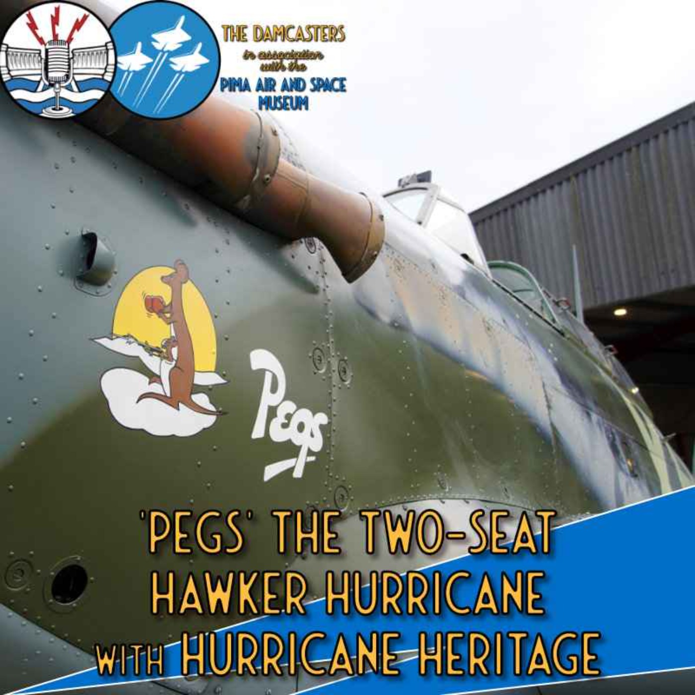 cover art for 'Pegs' the Two-Seat Hawker Hurricane with Hurricane Heritage