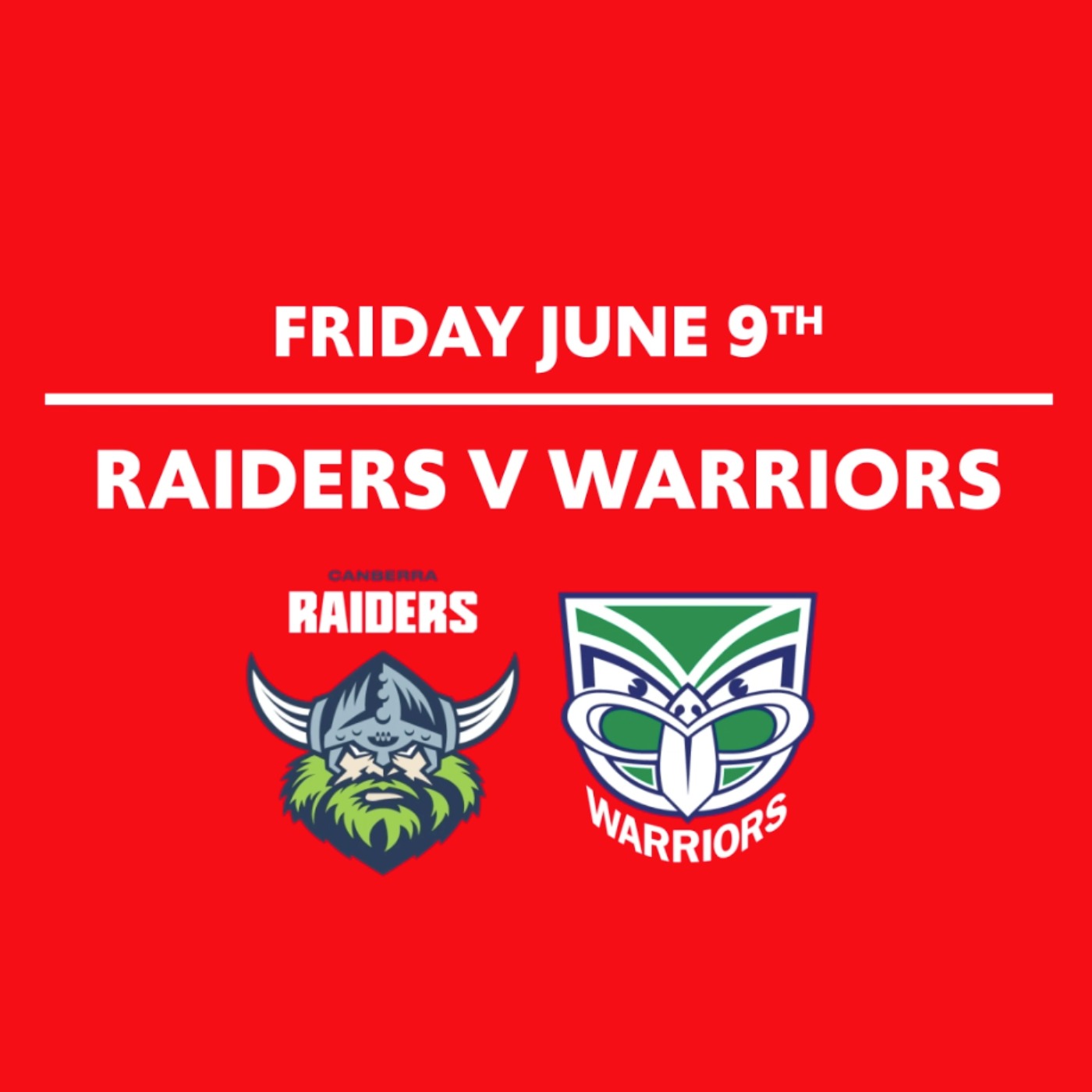 Round 15 - Raiders Vs Warriors