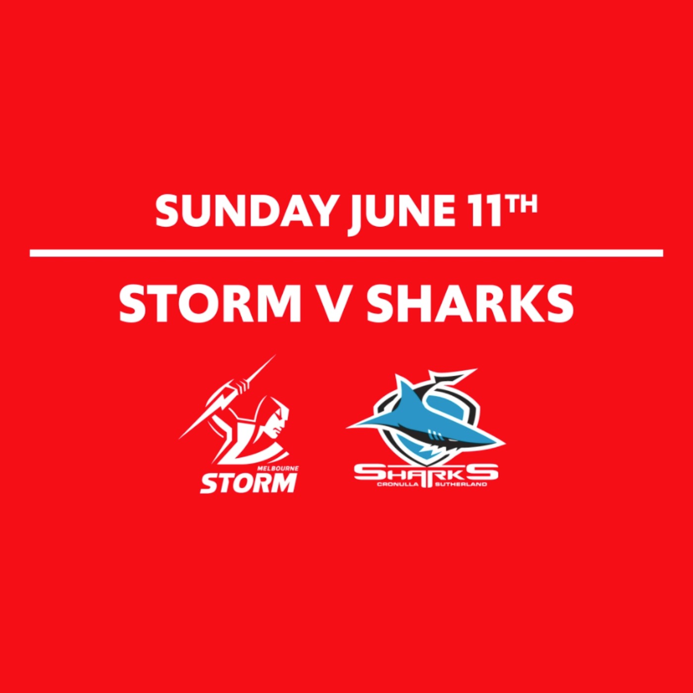 Round 15 - Storm Vs Sharks