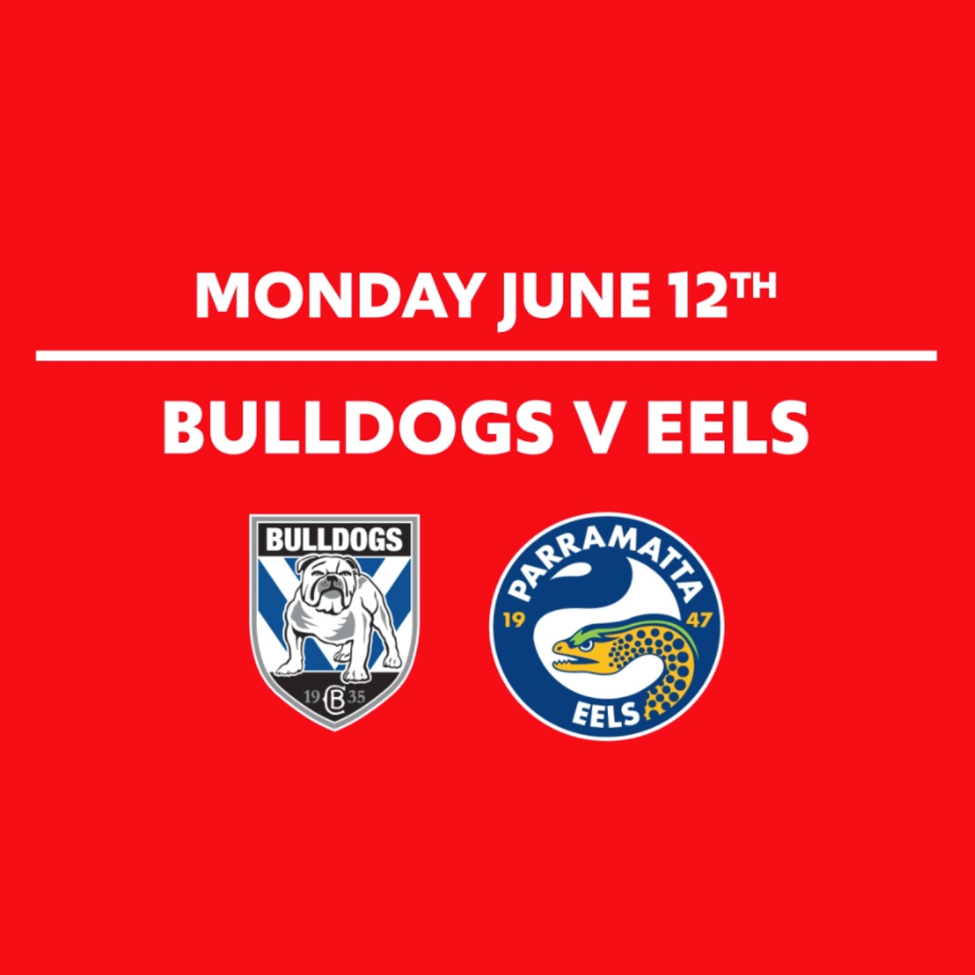 Round 15 - Bulldogs Vs Eels