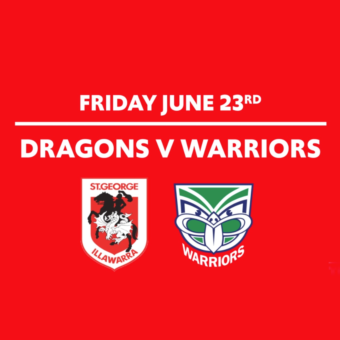 Round 17 - Dragons Vs Warriors