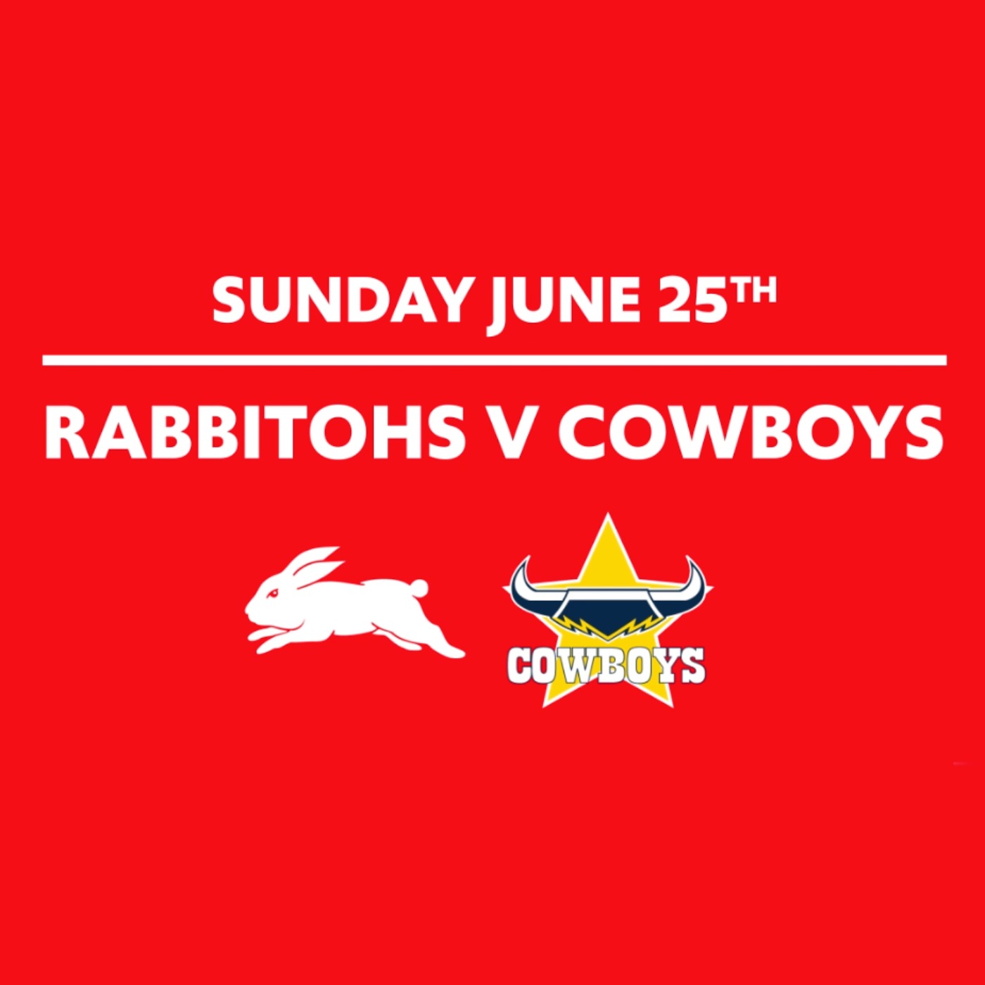 Round 17 - Rabbitohs️ Vs Cowboys