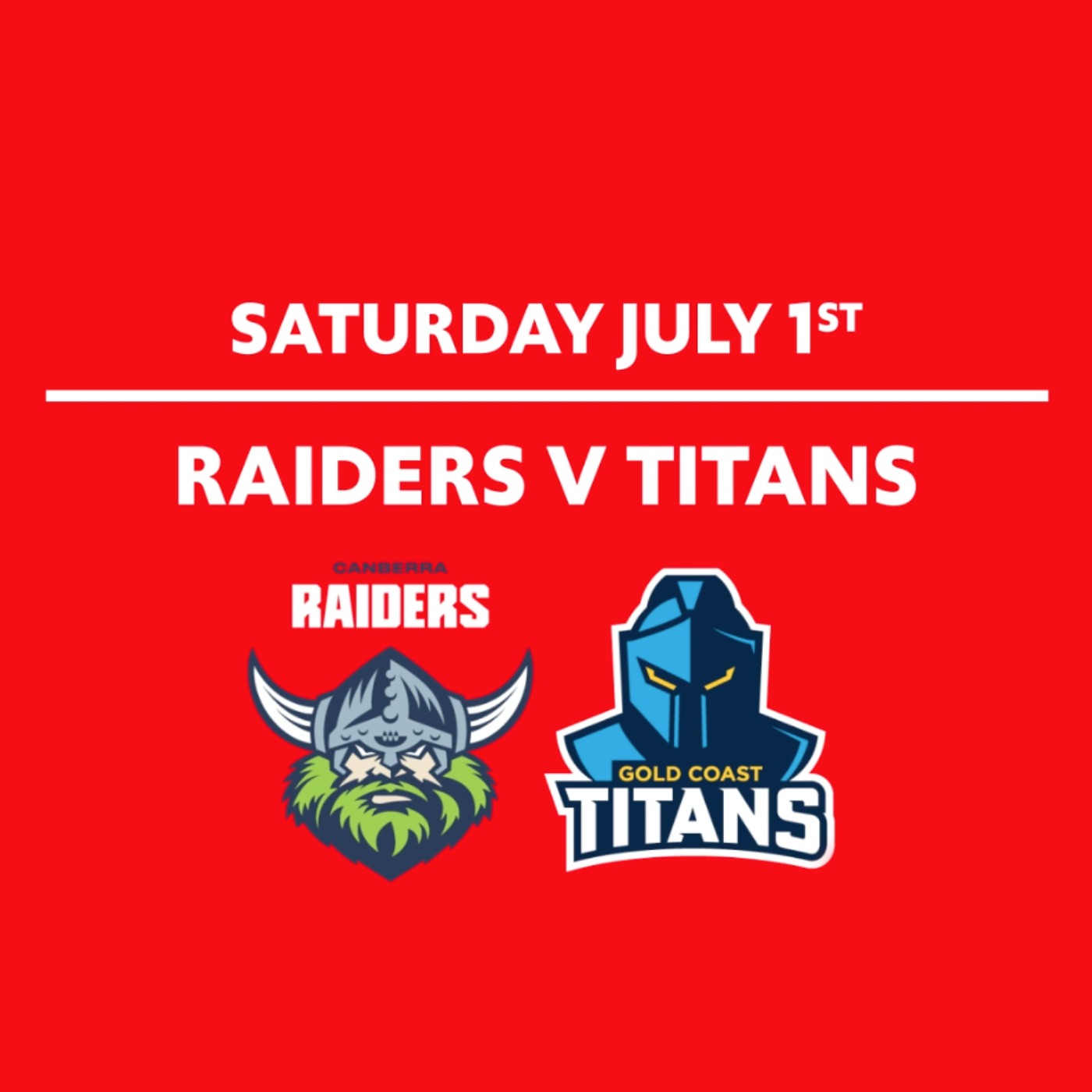 Round 18 - Raiders V Titans