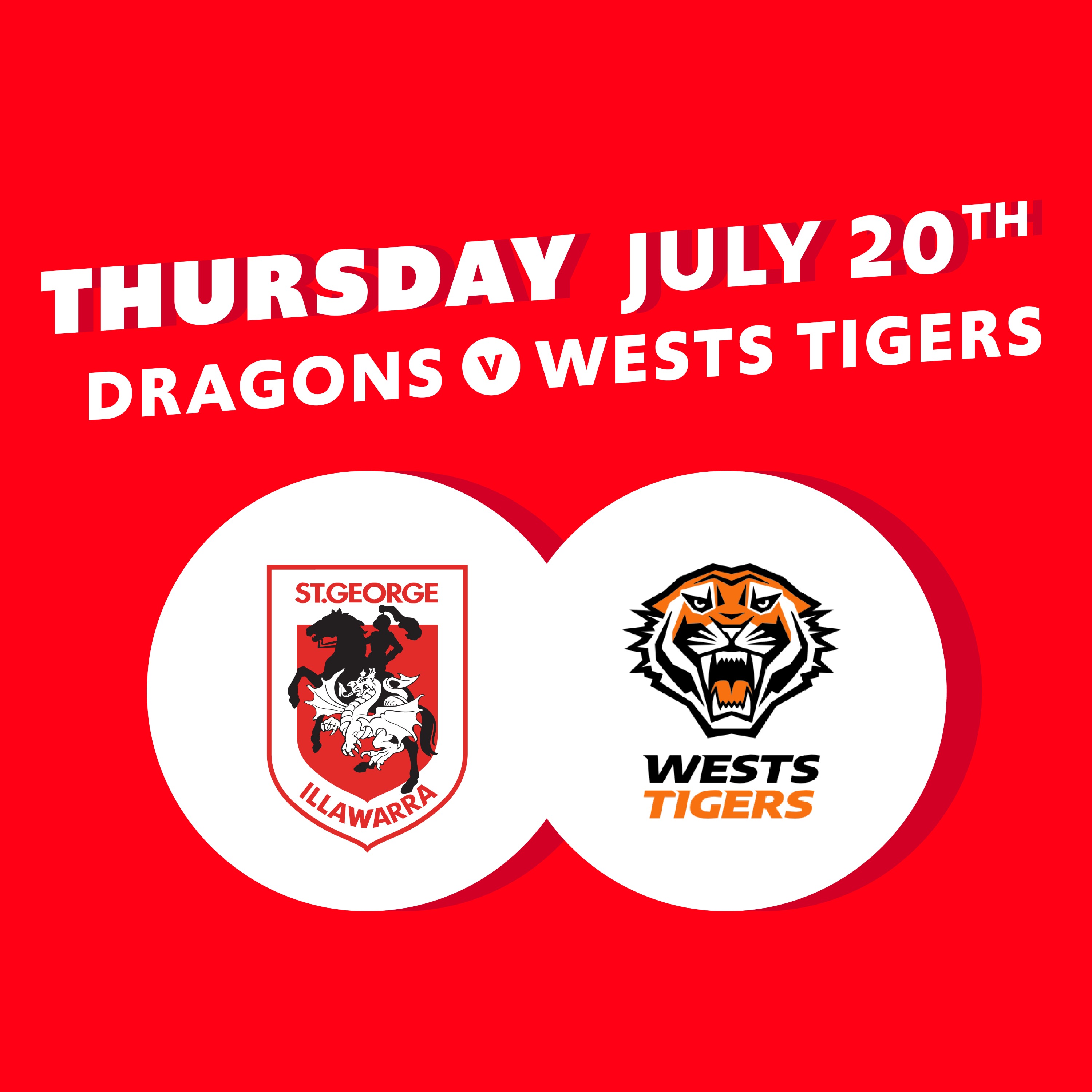 Round 21 - Dragons V Wests Tigers