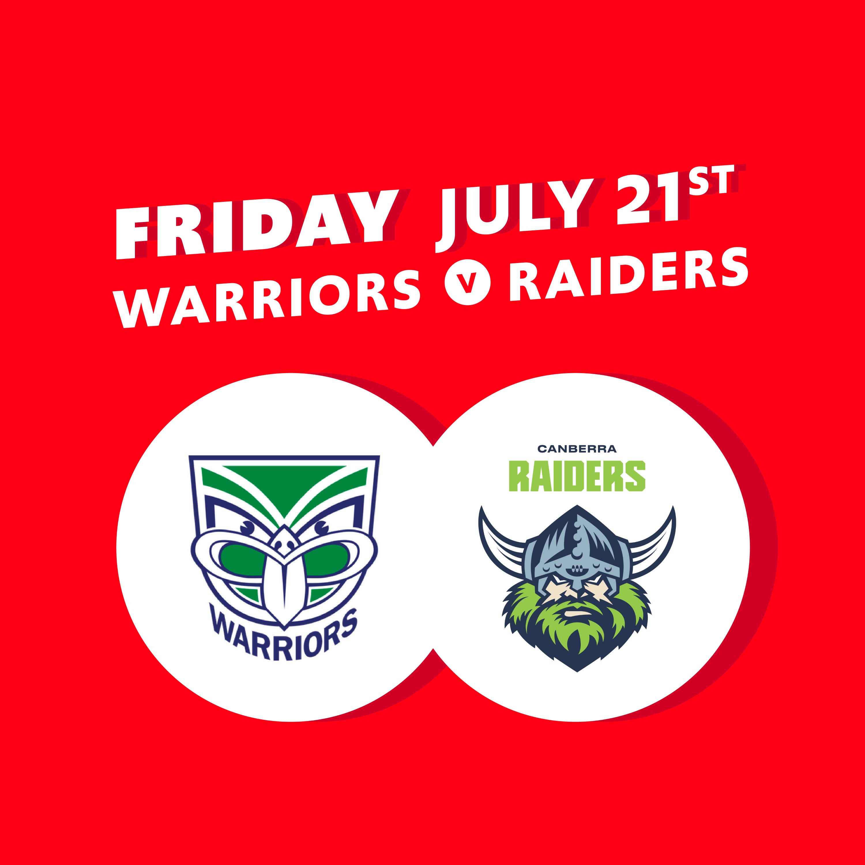 Round 21 - Warriors V Raiders