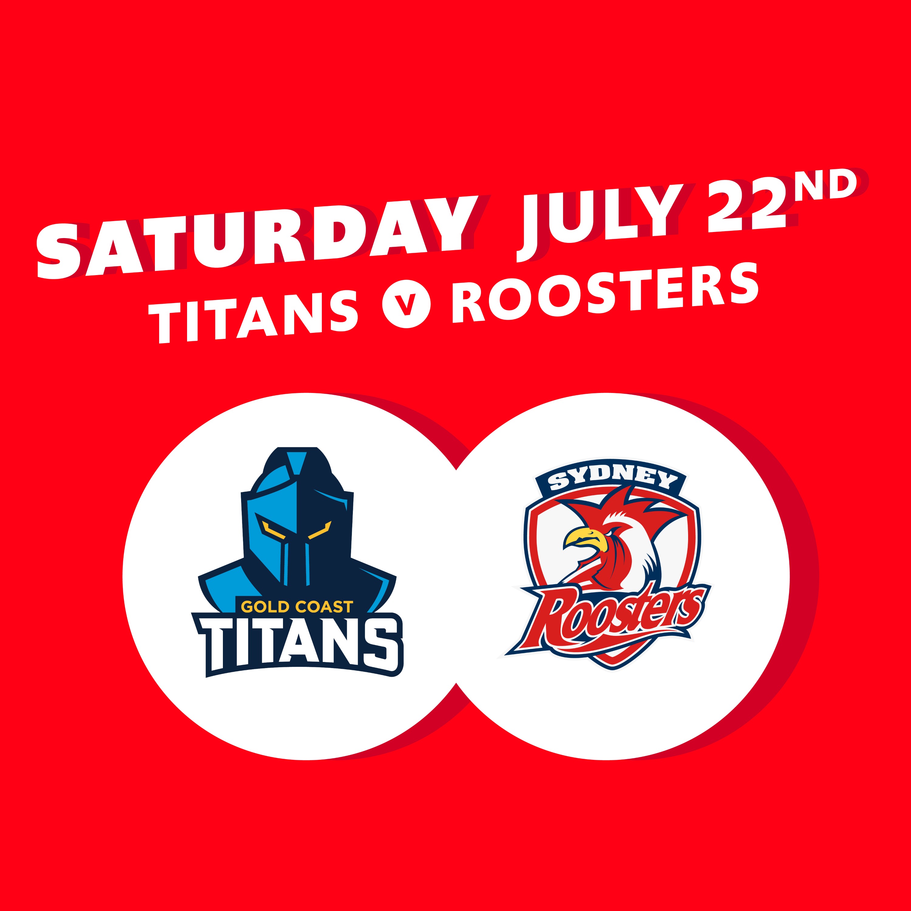 Round 21 - Titans V Roosters