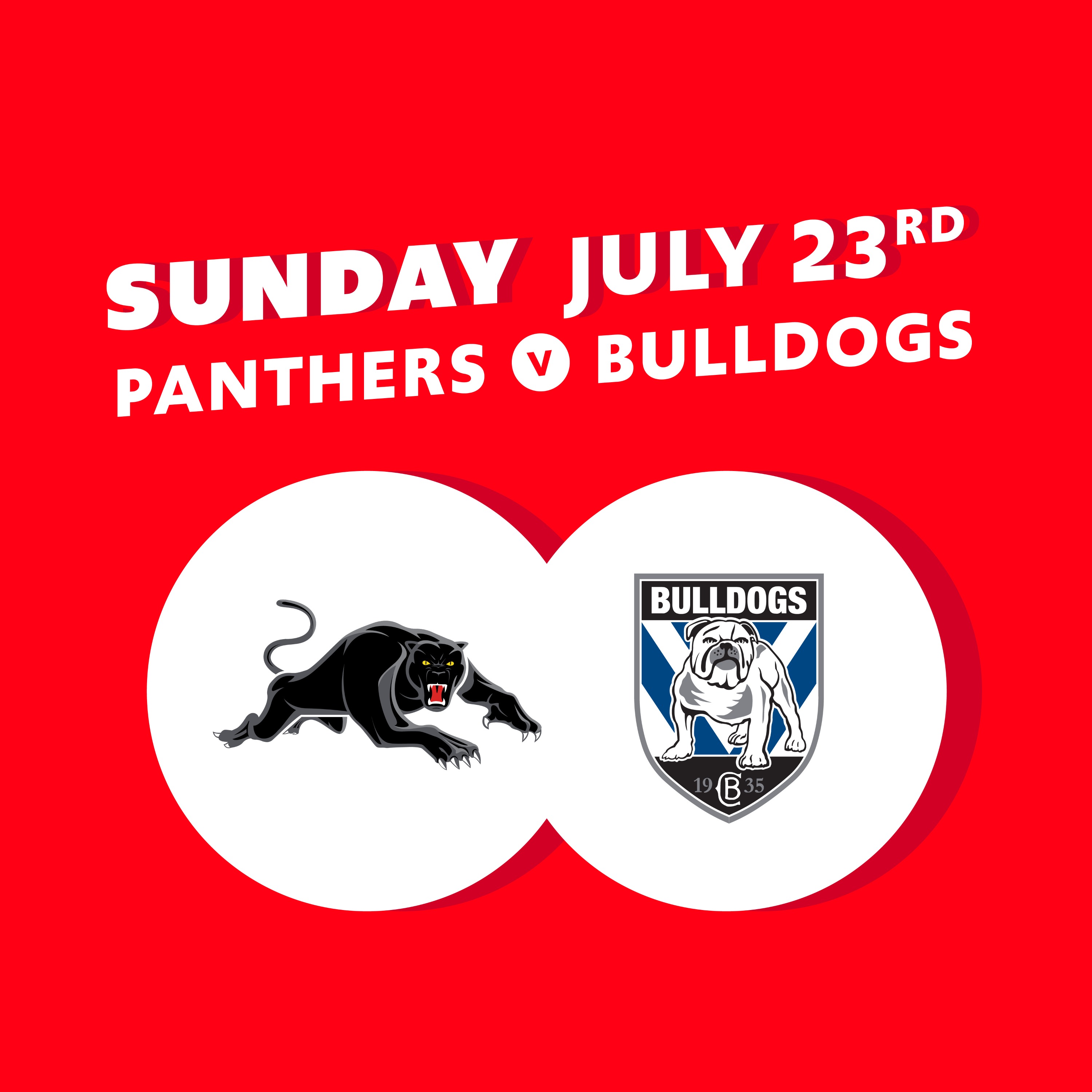 Round 21 - Panthers V Bulldogs