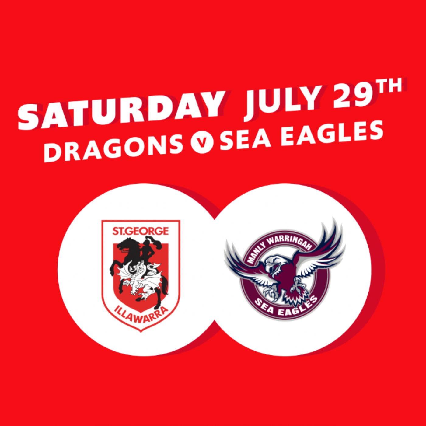 Round 22 – Dragons V Sea Eagles