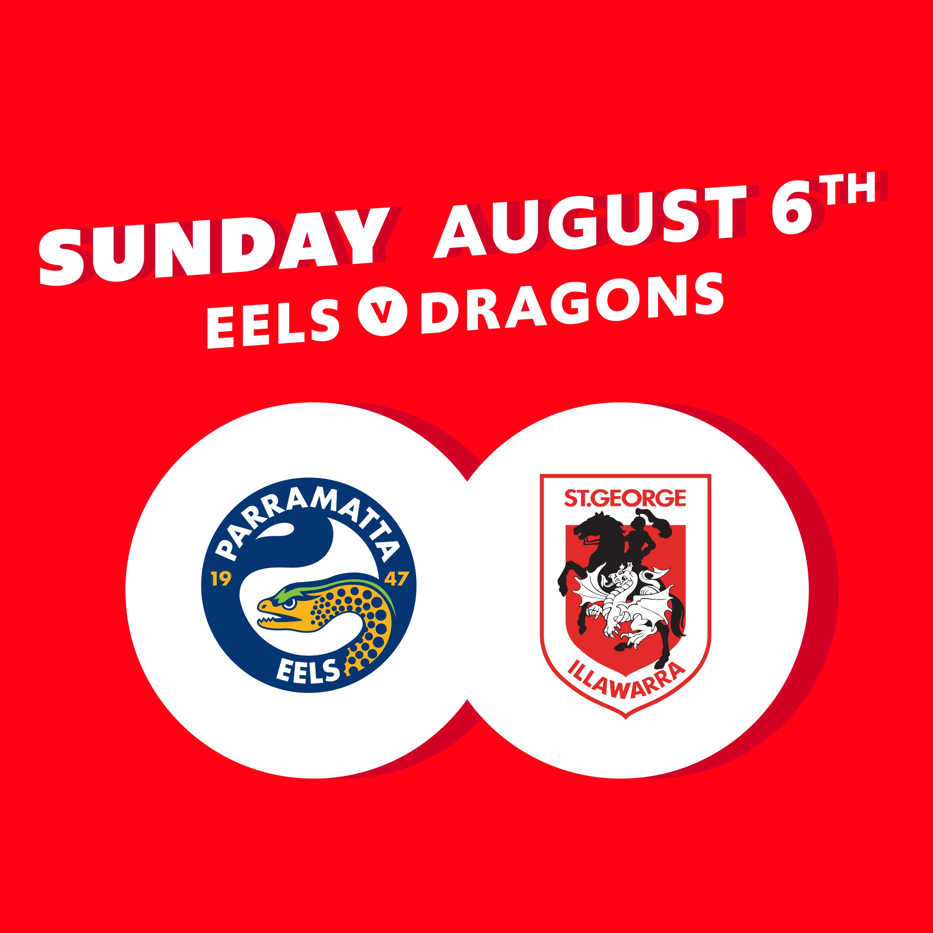 Round 23 – Eels V Dragons
