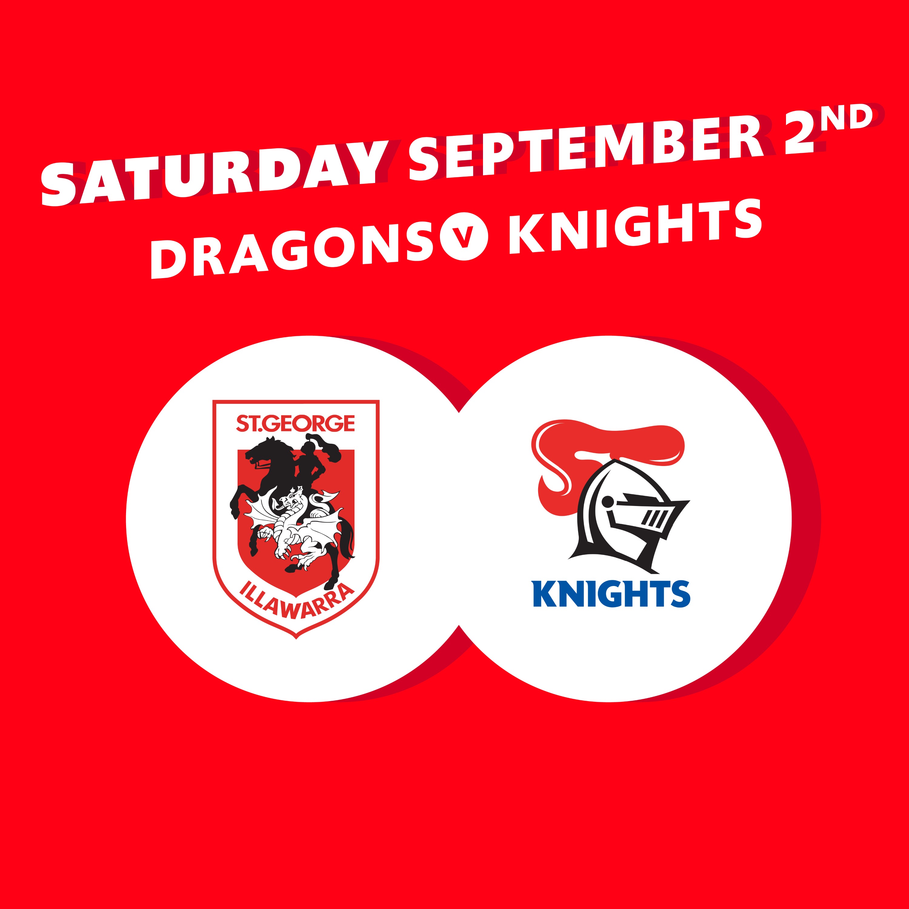 Round 27 - Dragons  vs Knights