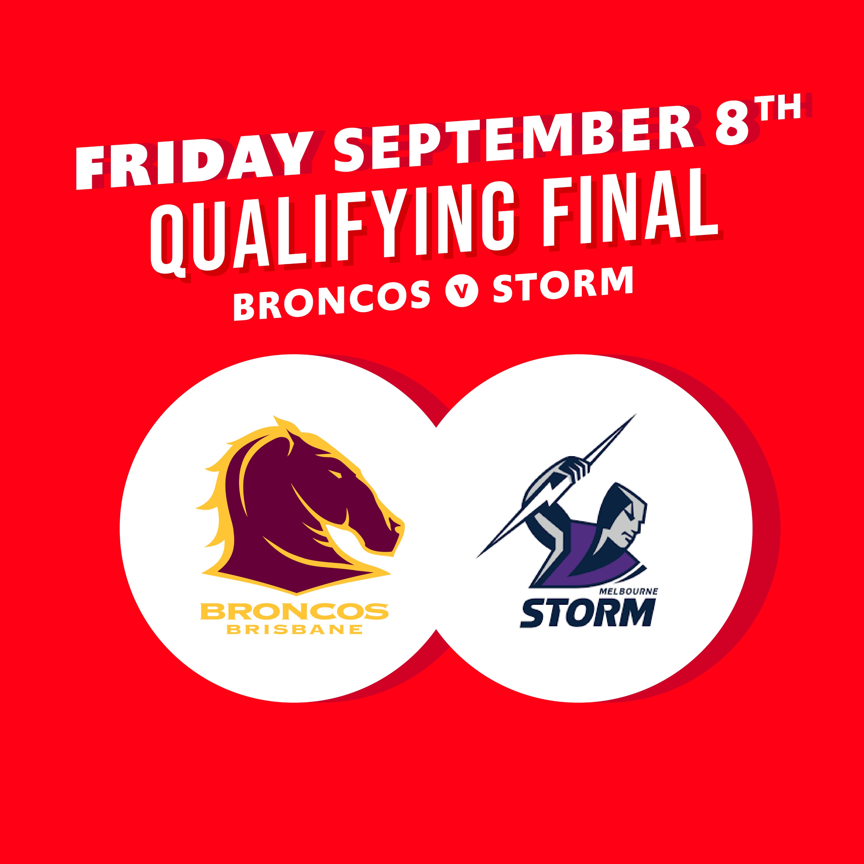 NRL Finals Week 1 - Broncos vs Storm