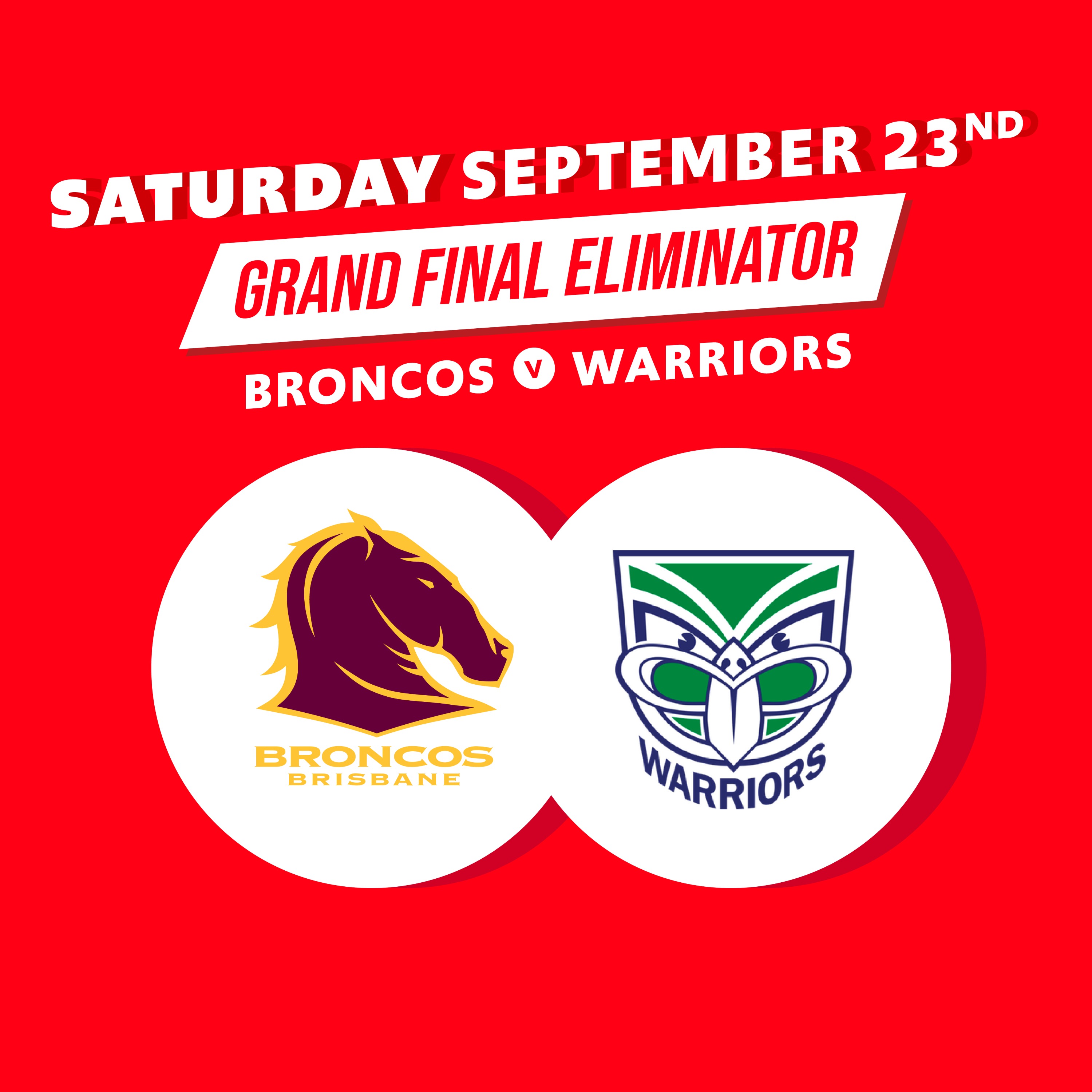Finals Week 3 - Broncos vs Warriors