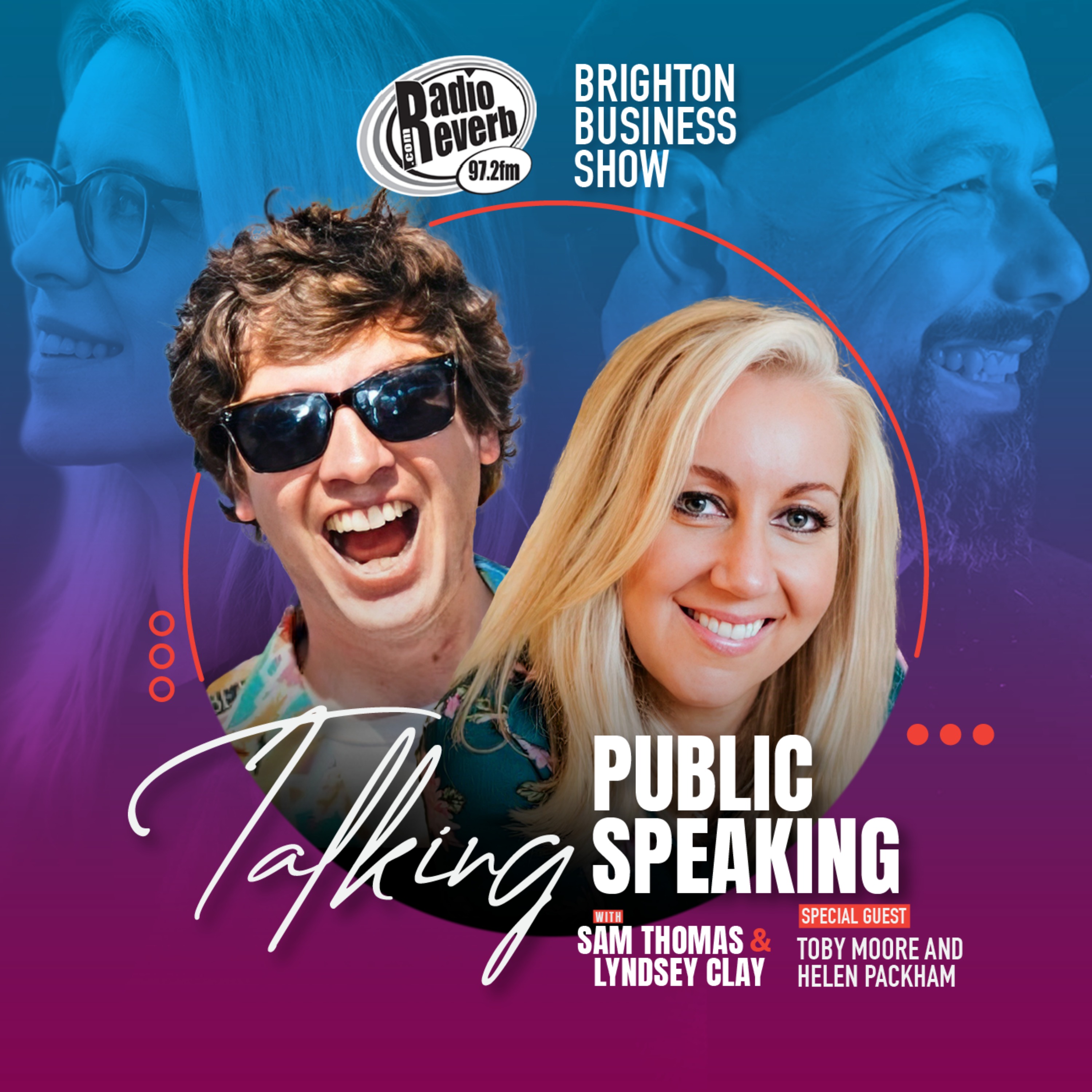 cover art for Talking Public Speaking with Toby Moore and Helen Packham