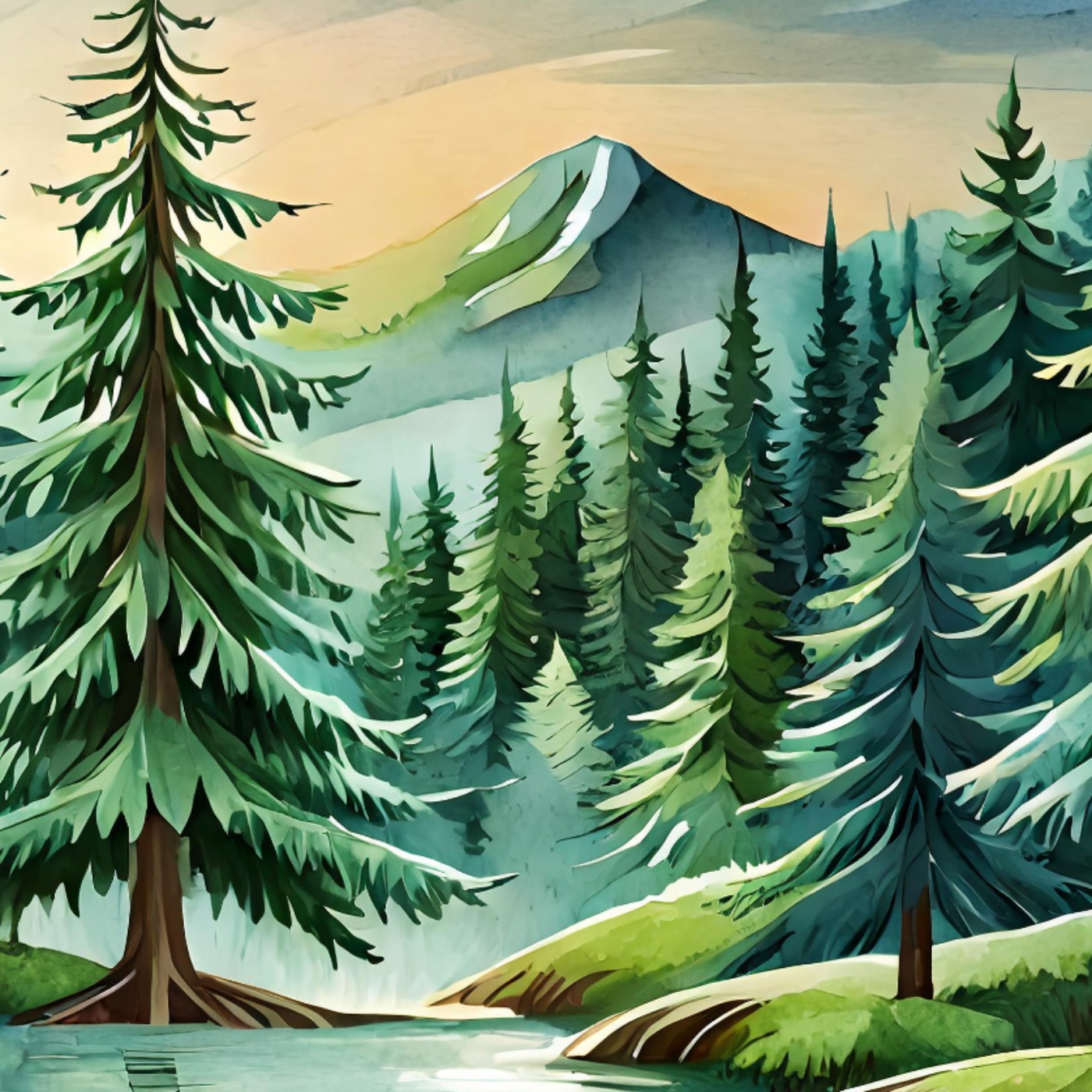Fir Tree (zhingob) - Anishinaabe WOTD