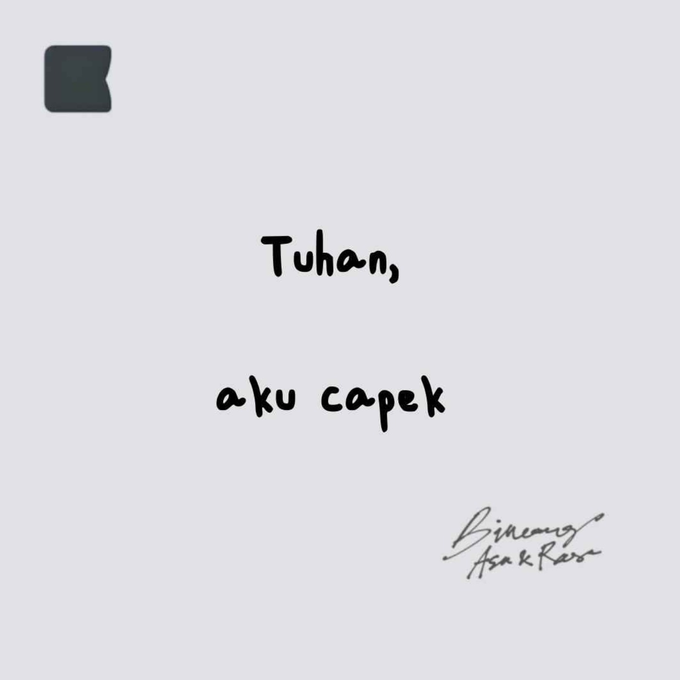 Tuhan, aku capek episode artwork