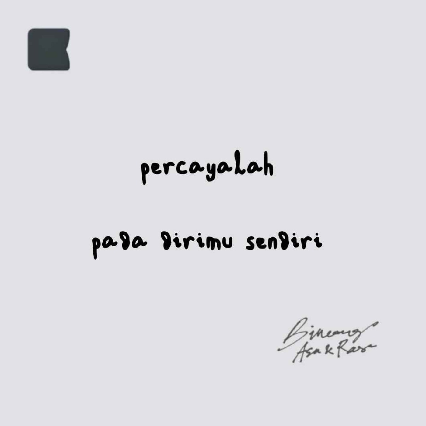 Percayalah pada dirimu sendiri episode artwork