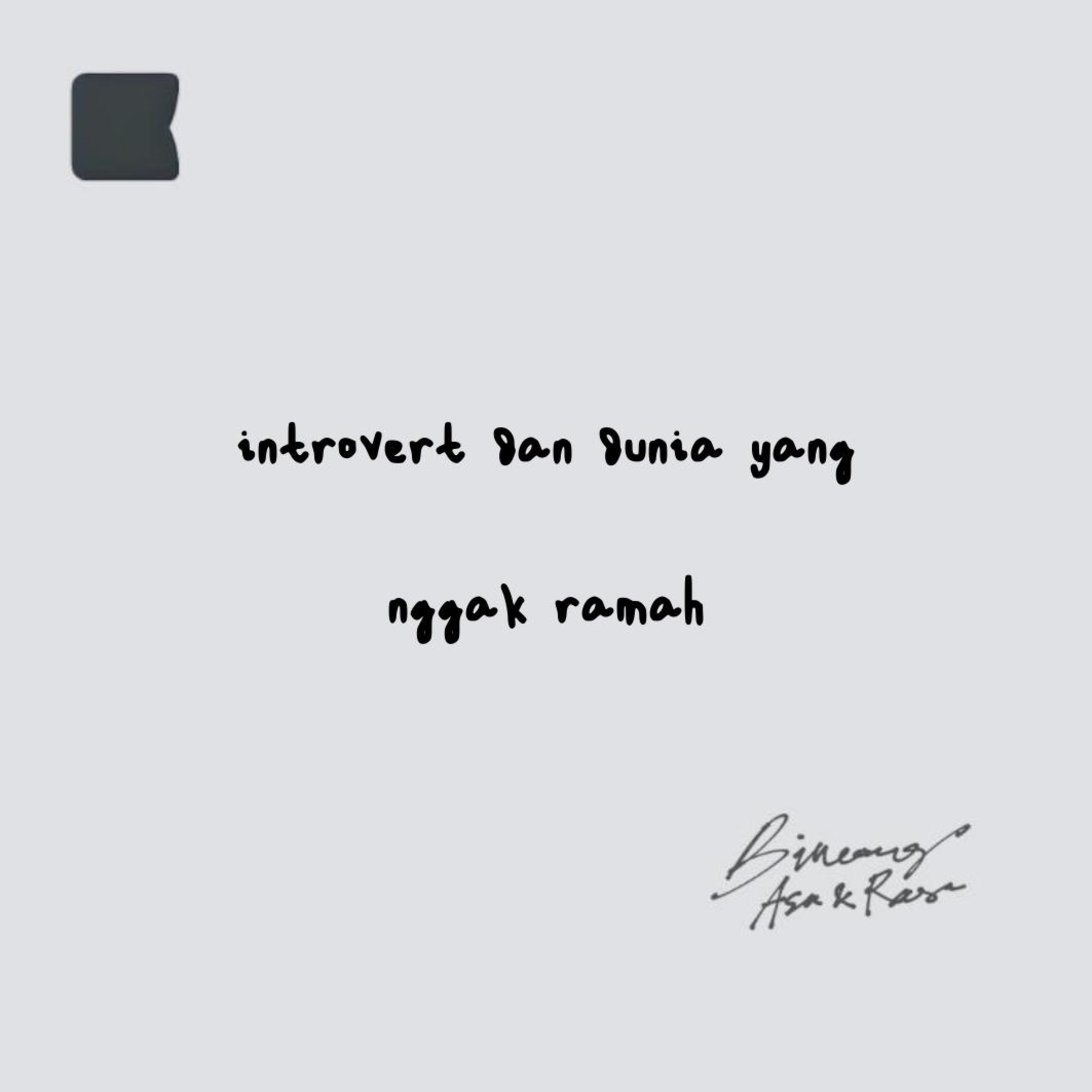 Introvert dan dunia yang nggak ramah episode artwork