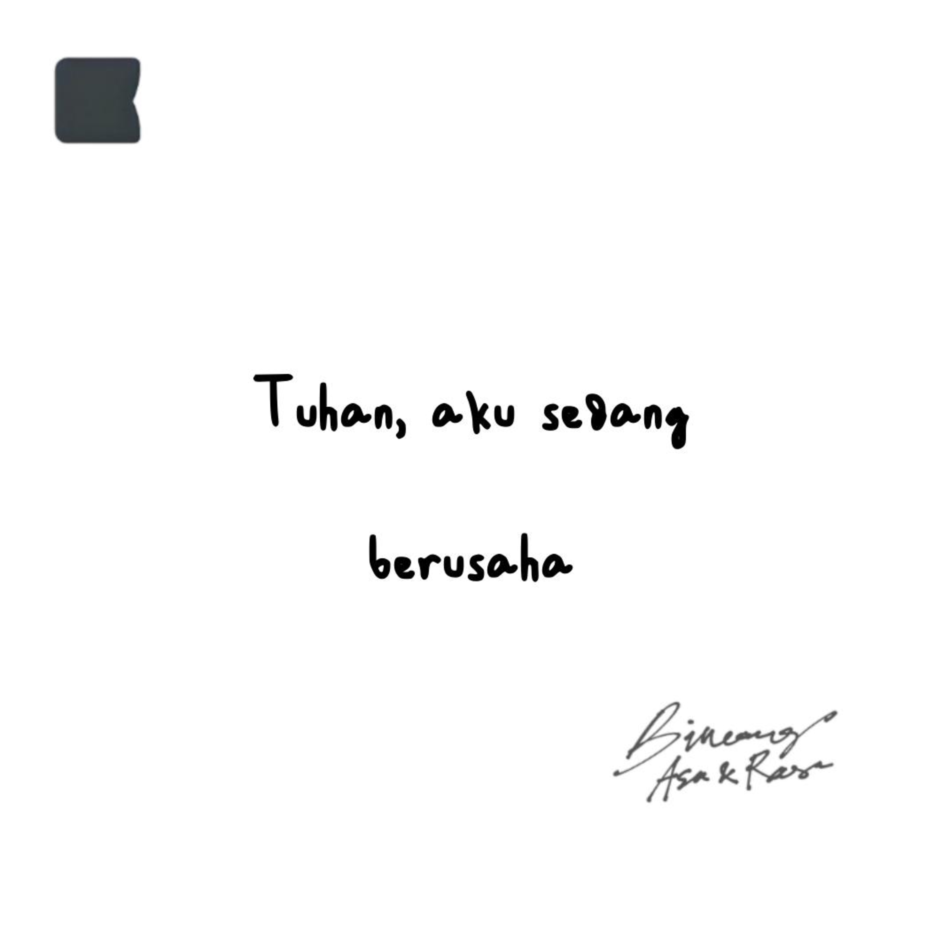 Tuhan, aku sedang berusaha episode artwork