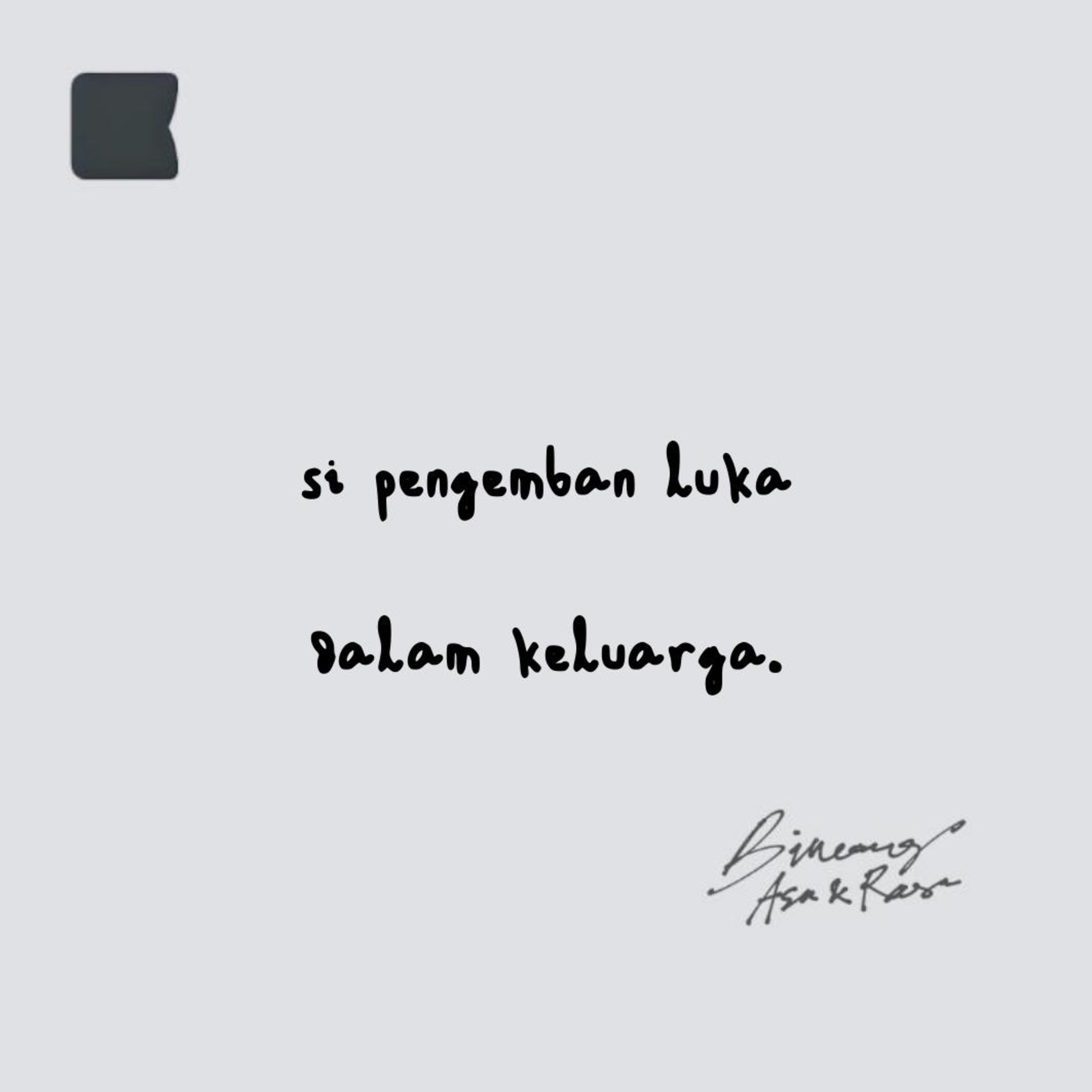 Si pengemban luka dalam keluarga