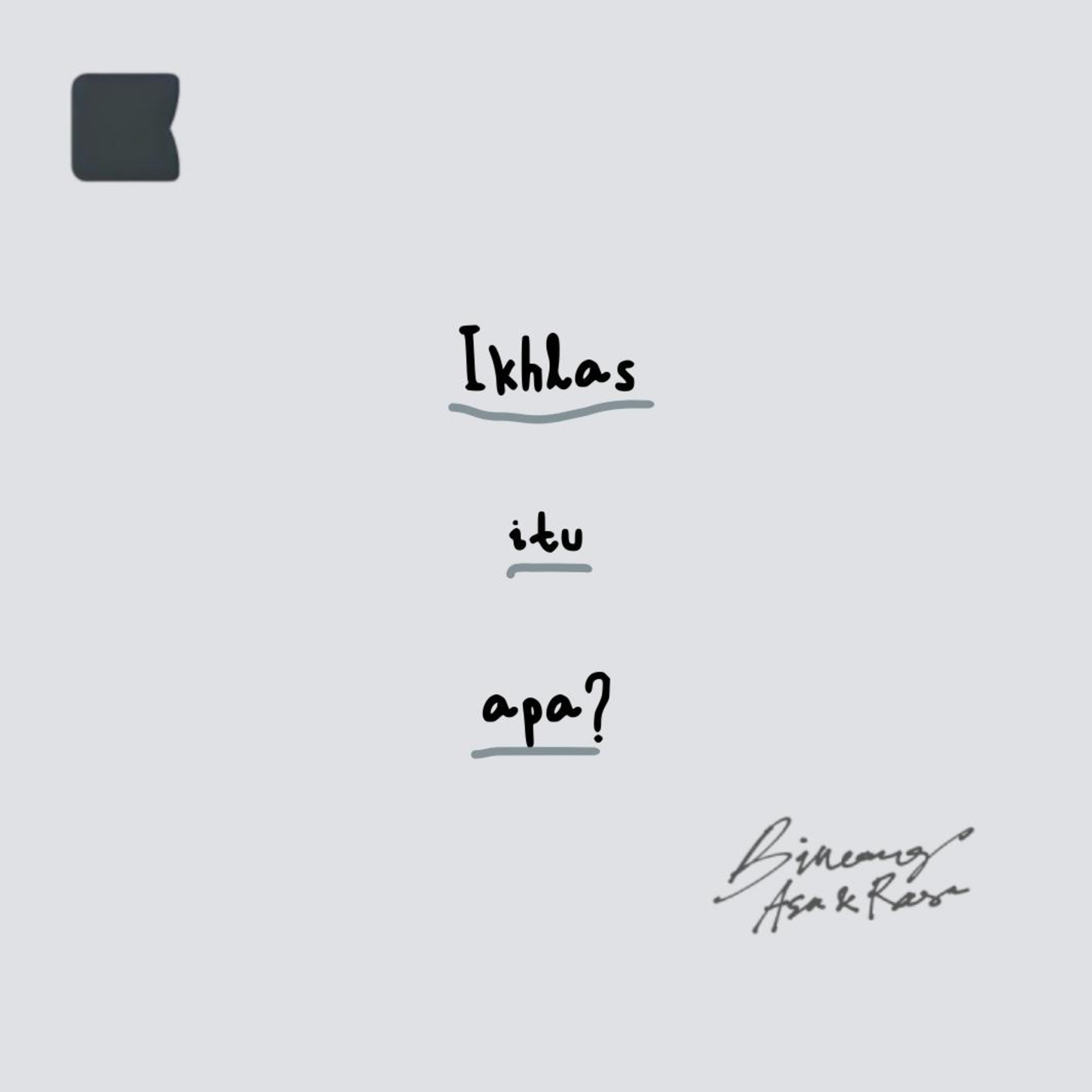 Ikhlas itu apa? episode artwork