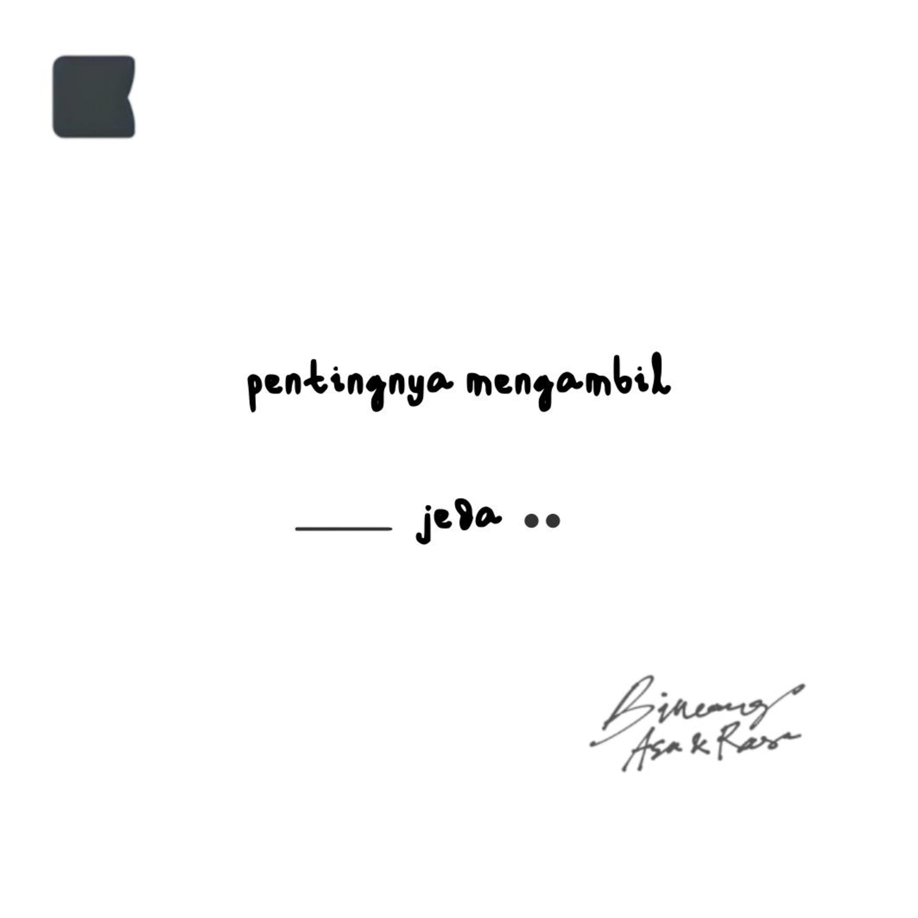 Pentingnya mengambil jeda episode artwork