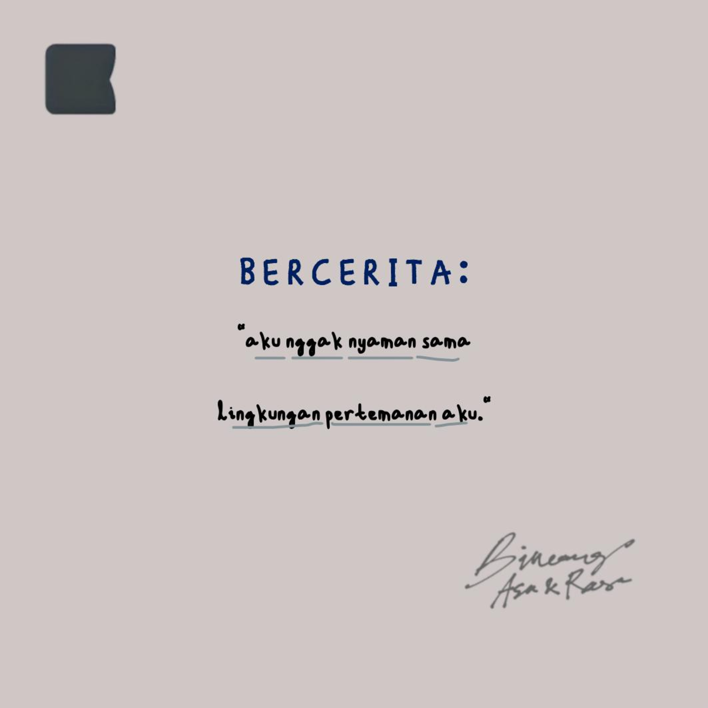 Bercerita: "Aku nggak nyaman sama lingkungan pertemanan aku." episode artwork