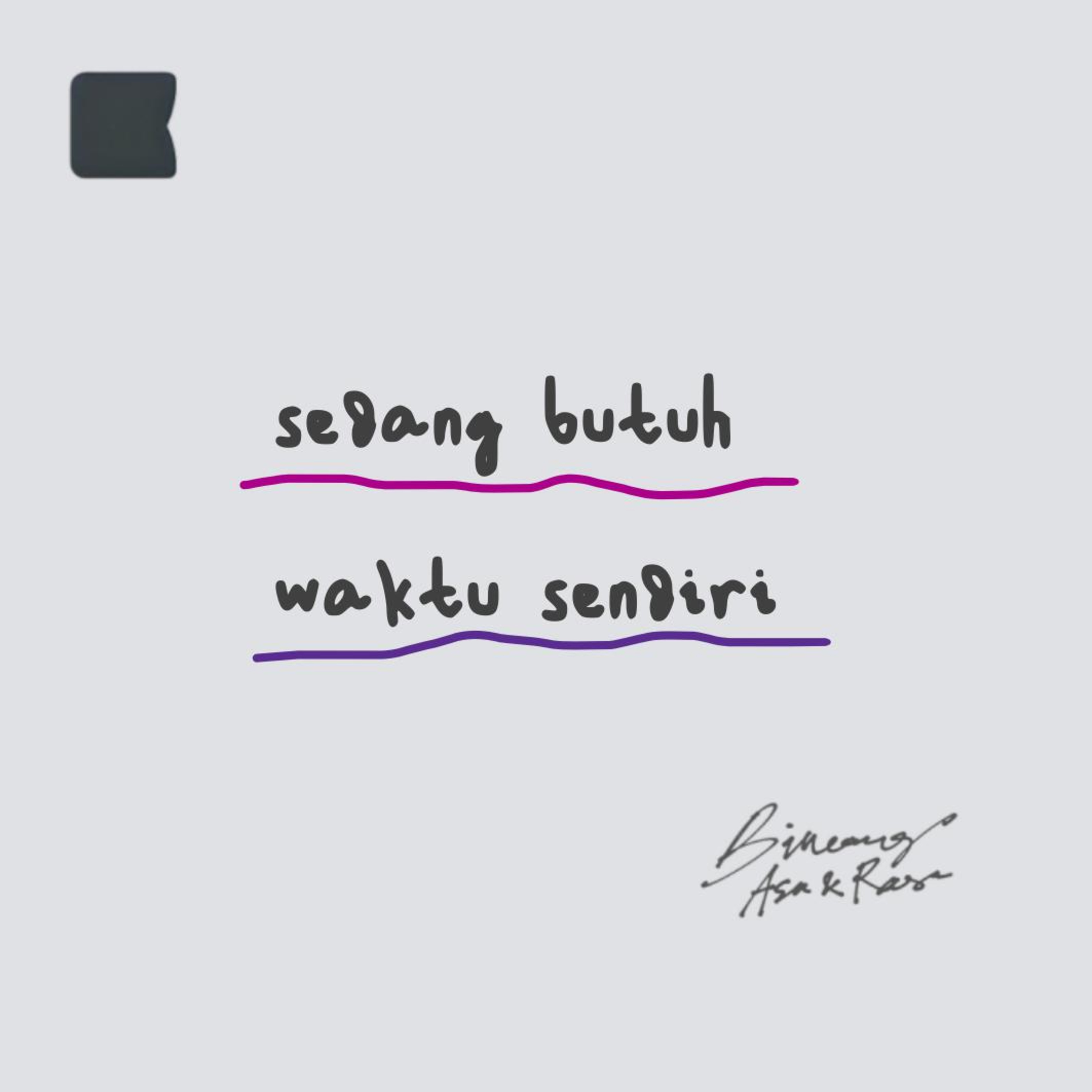 Sedang butuh waktu sendiri episode artwork