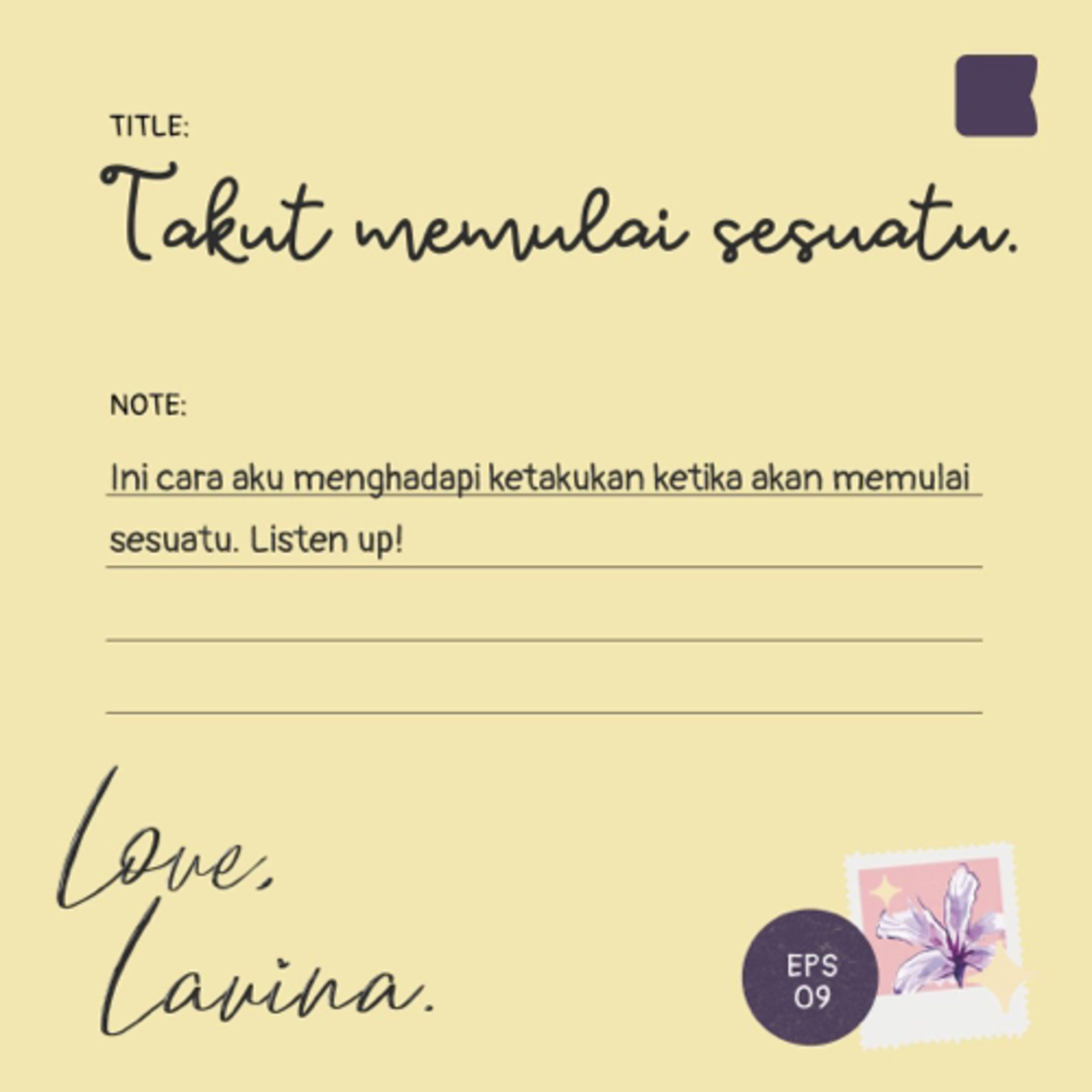 Love, Lavina.