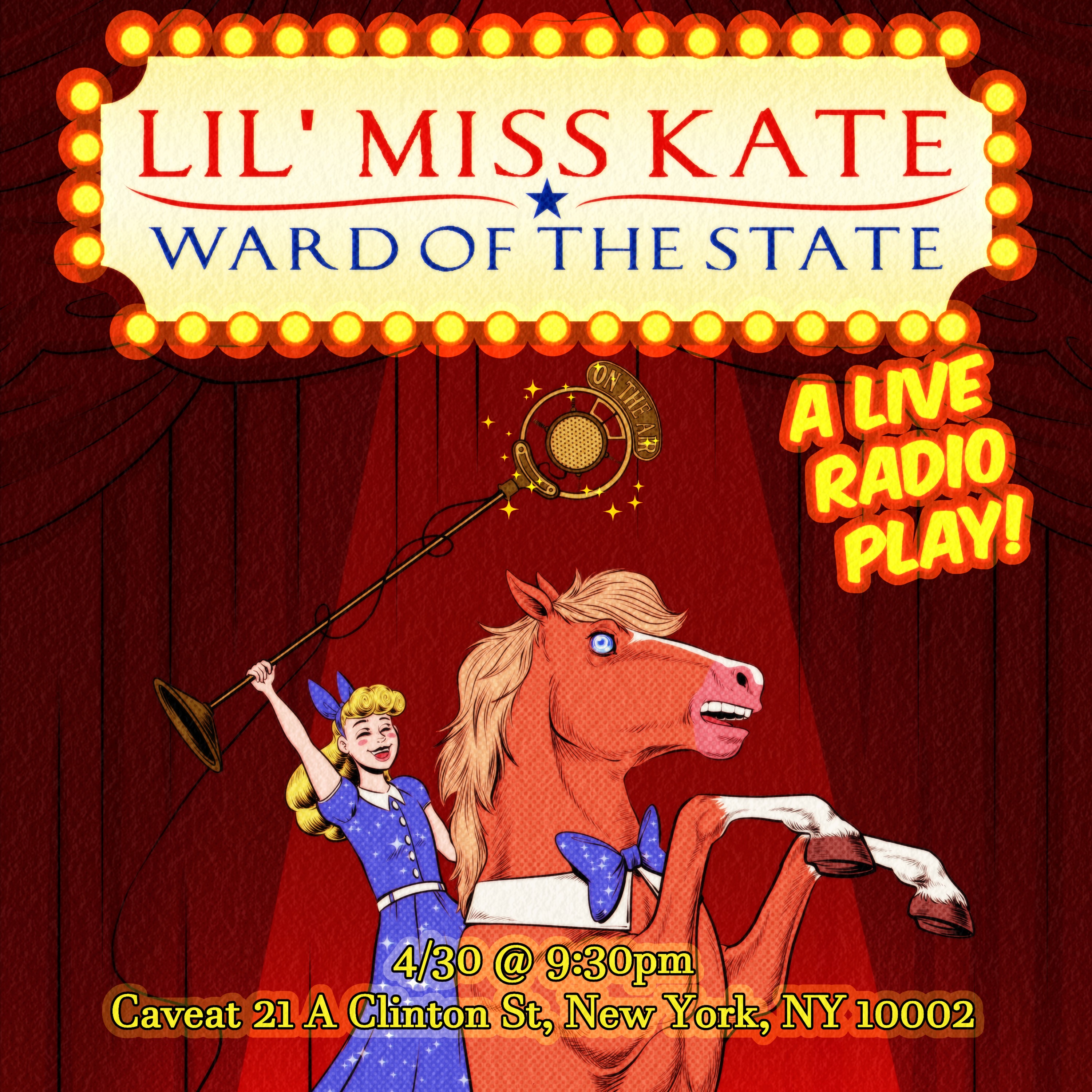 cover art for Join Lil Miss Kate LIVE in New York City!