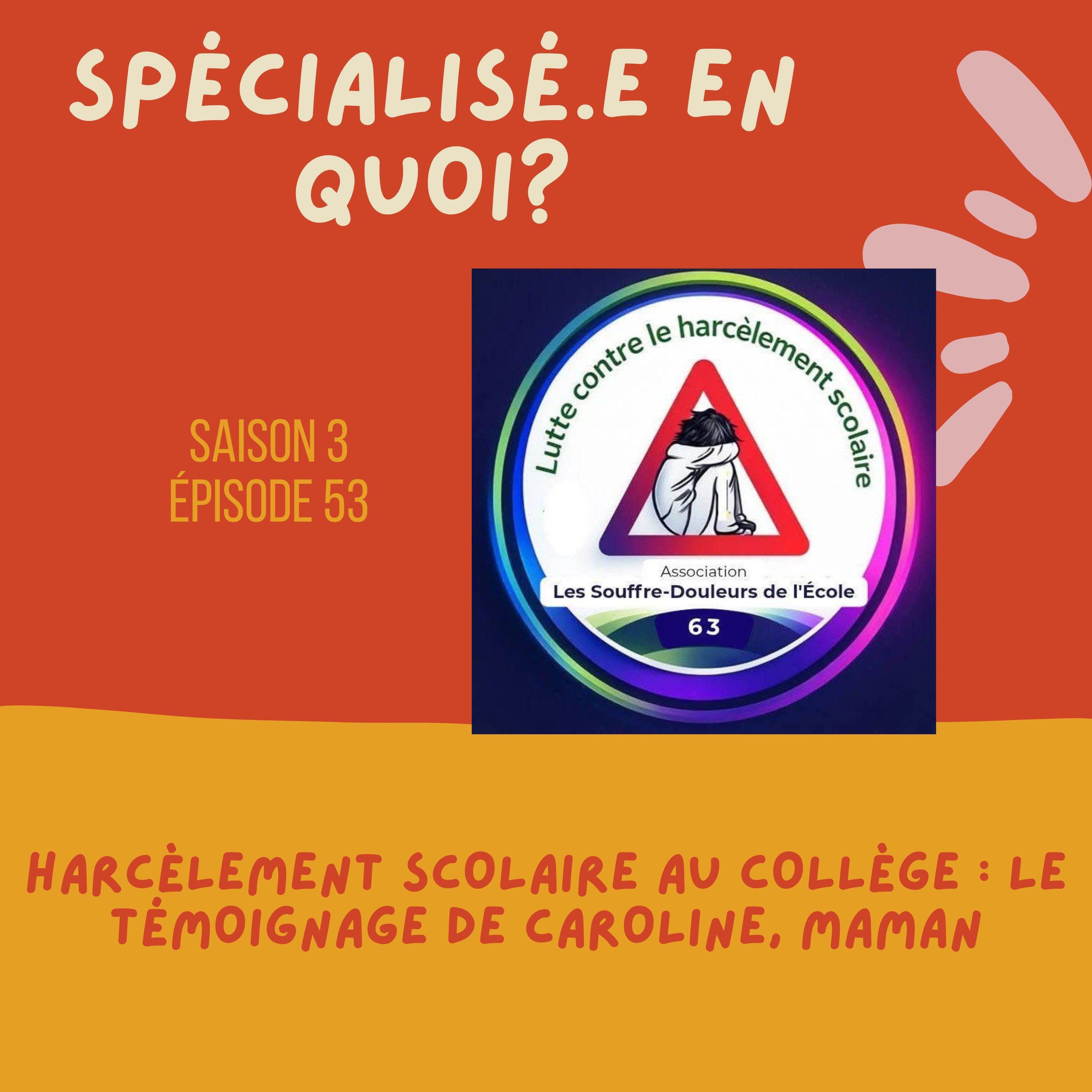 Harcèlement scolaire au collège : le témoignage de Caroline, maman episode artwork