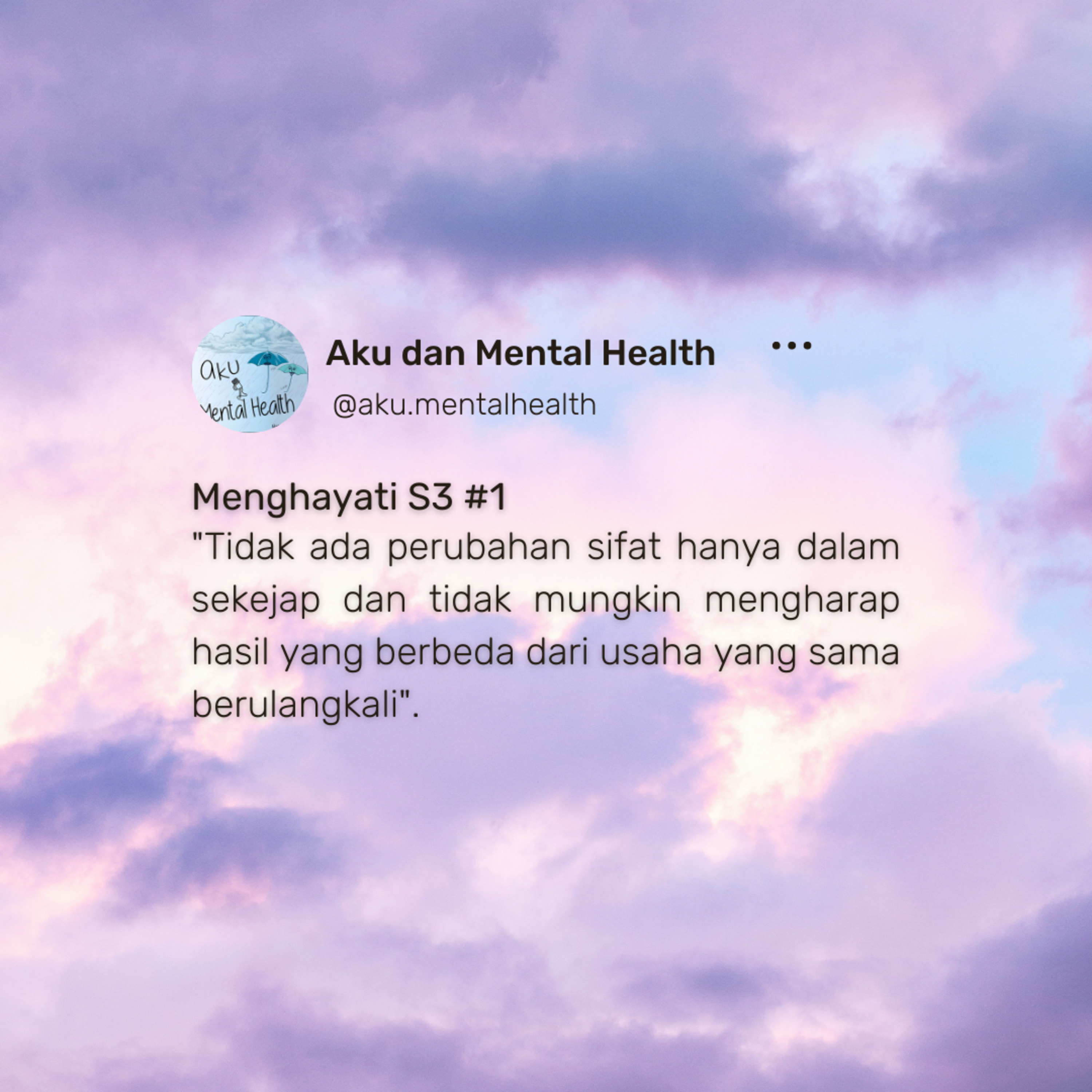Aku dan Mental Health 🍉