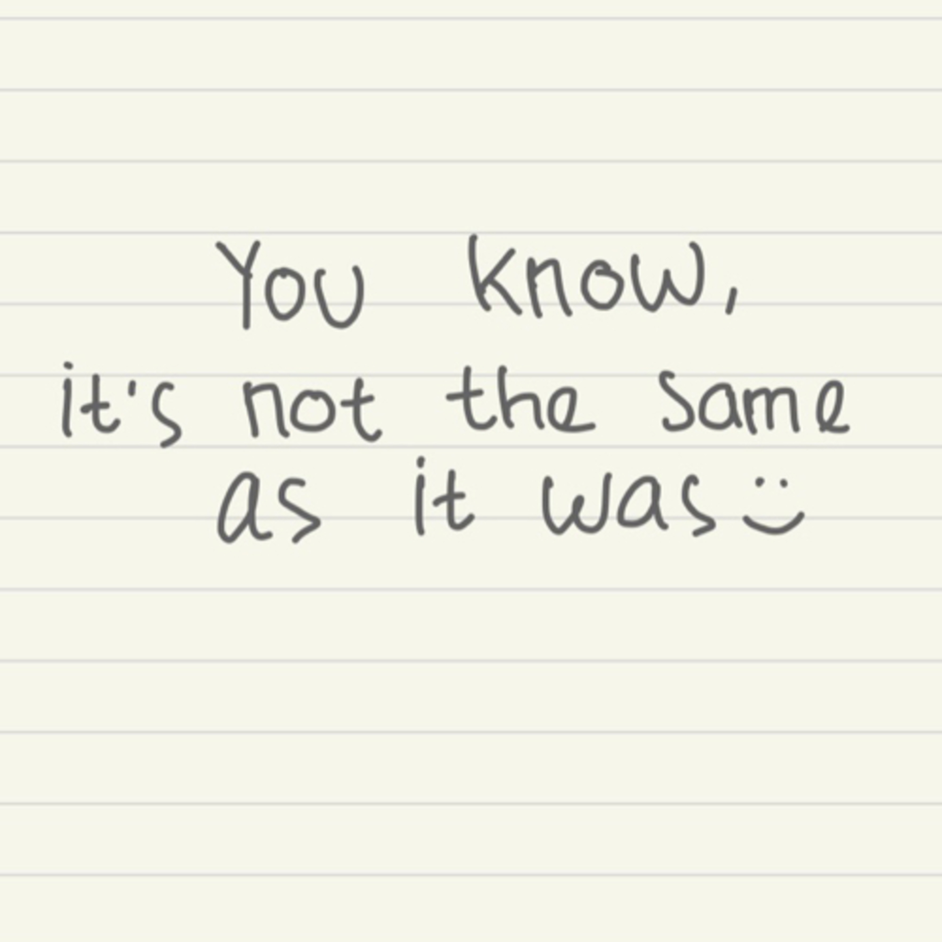 It was…