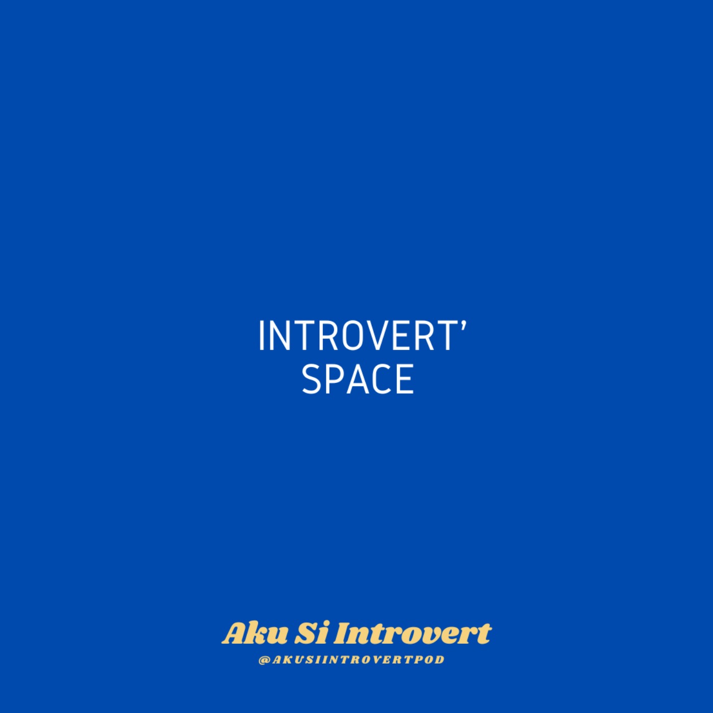 cover art for INTROVERT SERIES: Introvert's Space