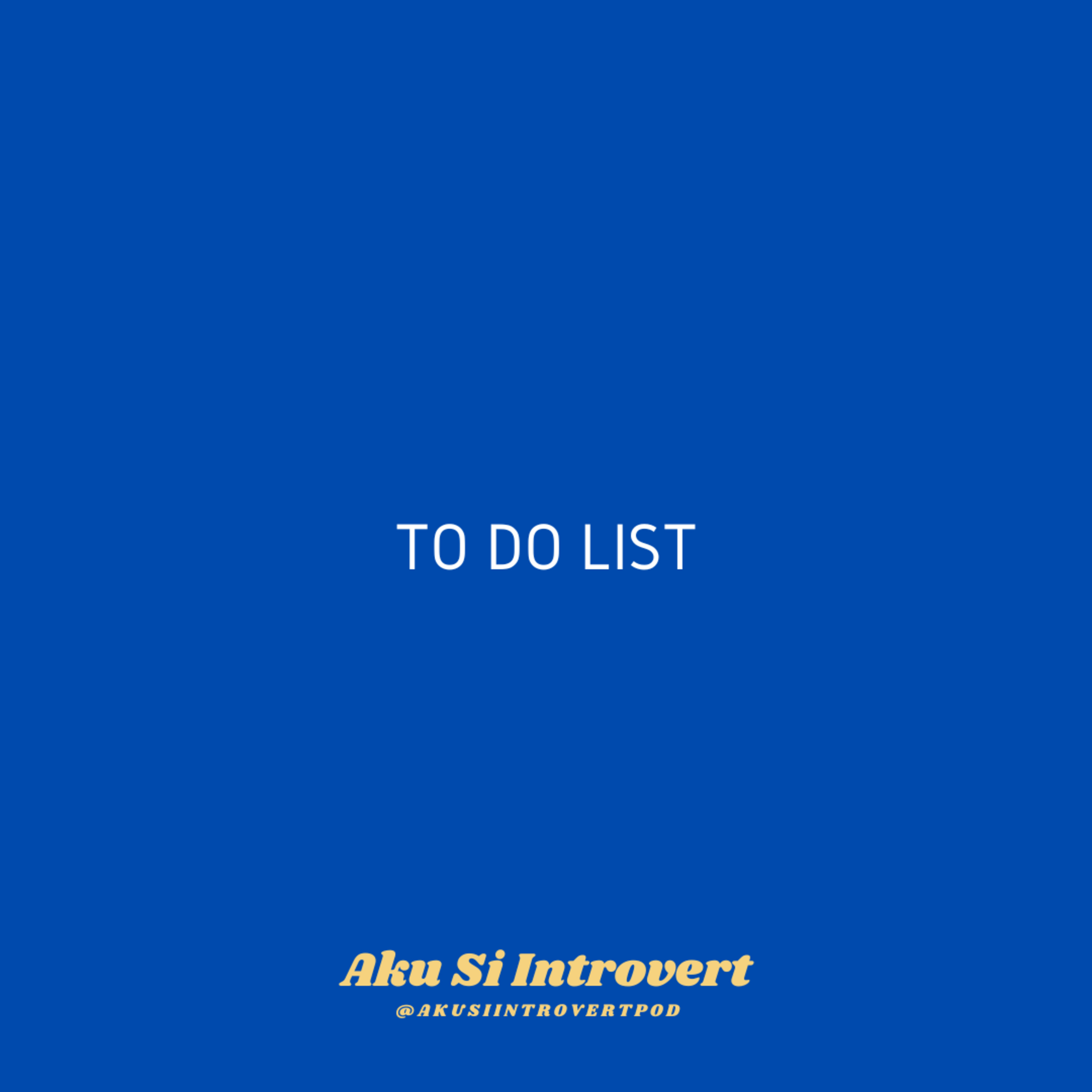 Aku Si Introvert