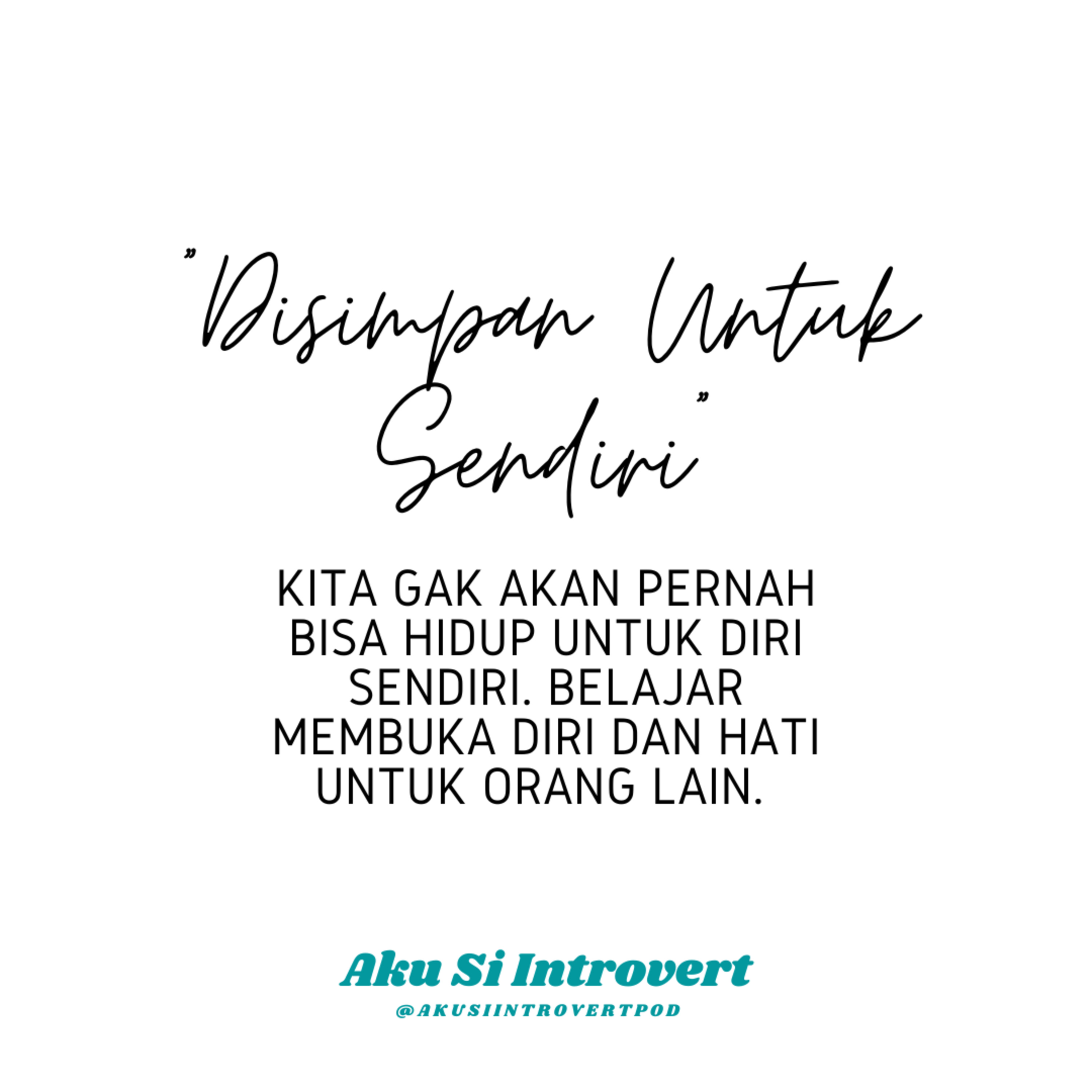 Aku Si Introvert