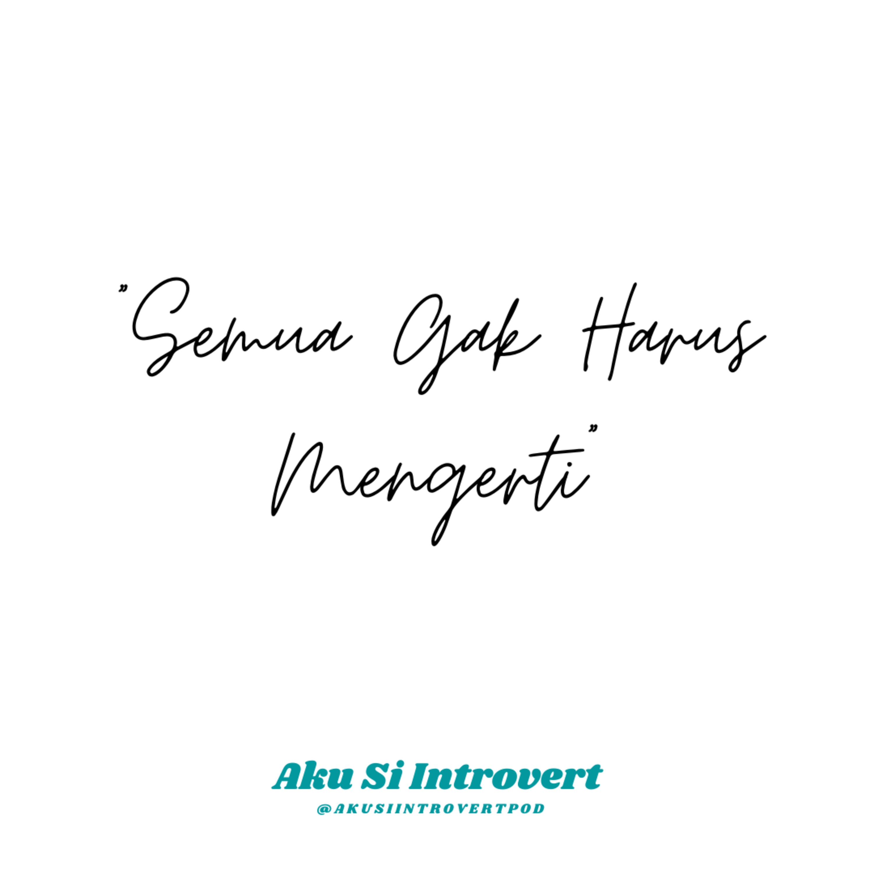 Aku Si Introvert