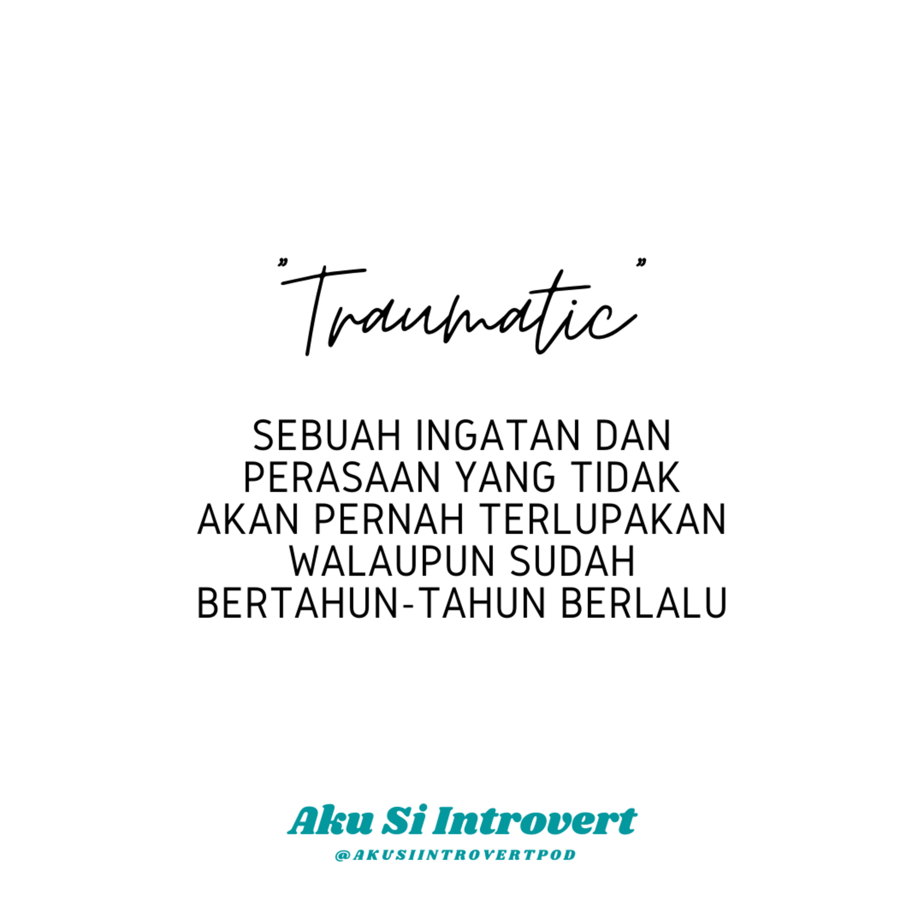 Aku Si Introvert