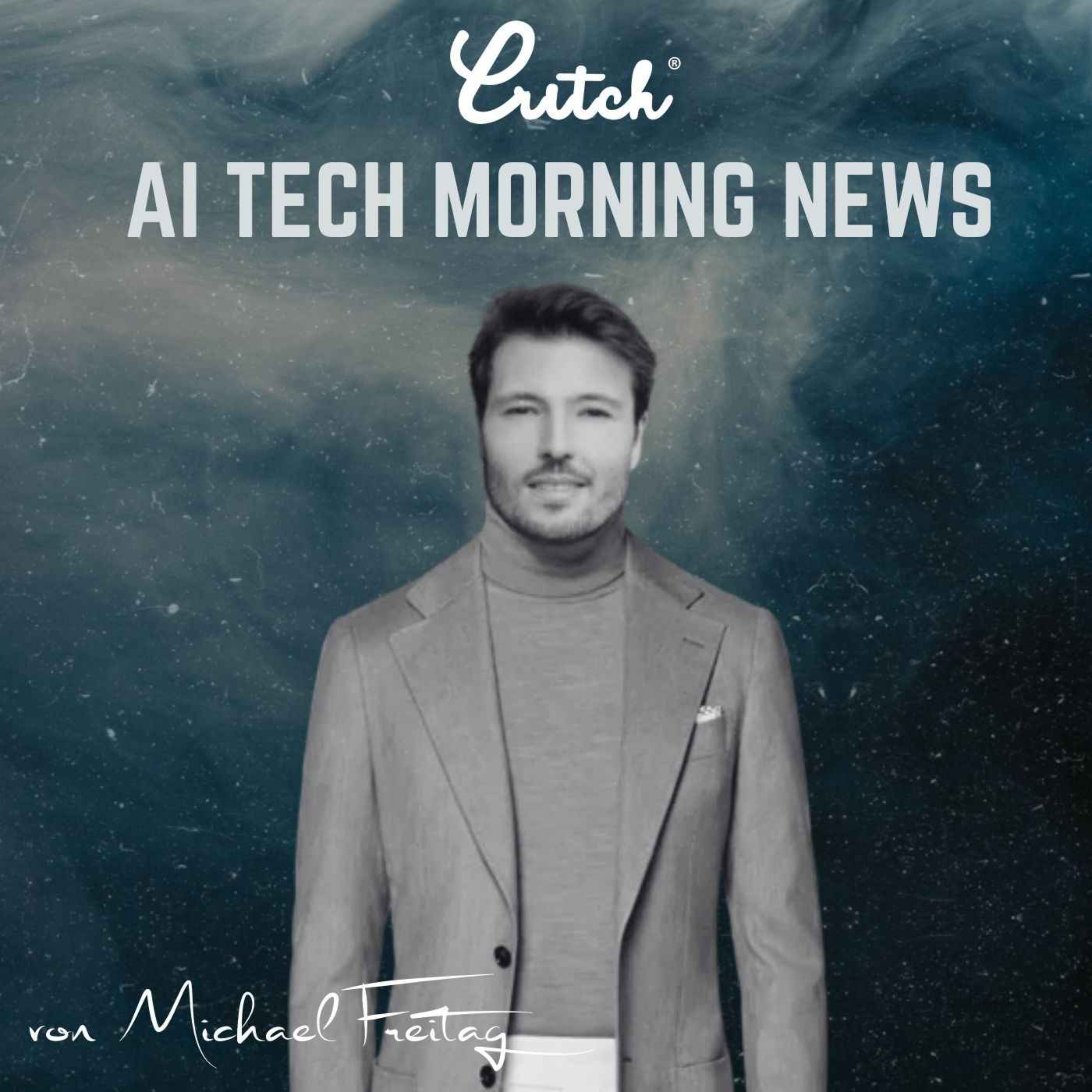 cover art for CRITCH® AI TECH MORNING NEWS, 31.01.2024: Neuralink implantiert erfolgreich Gehirn-Computerchip an einem Menschen, Chinas Antwort auf den Kindermangel: Künstliche Intelligenz und Bundeswehr will KI einsetzen