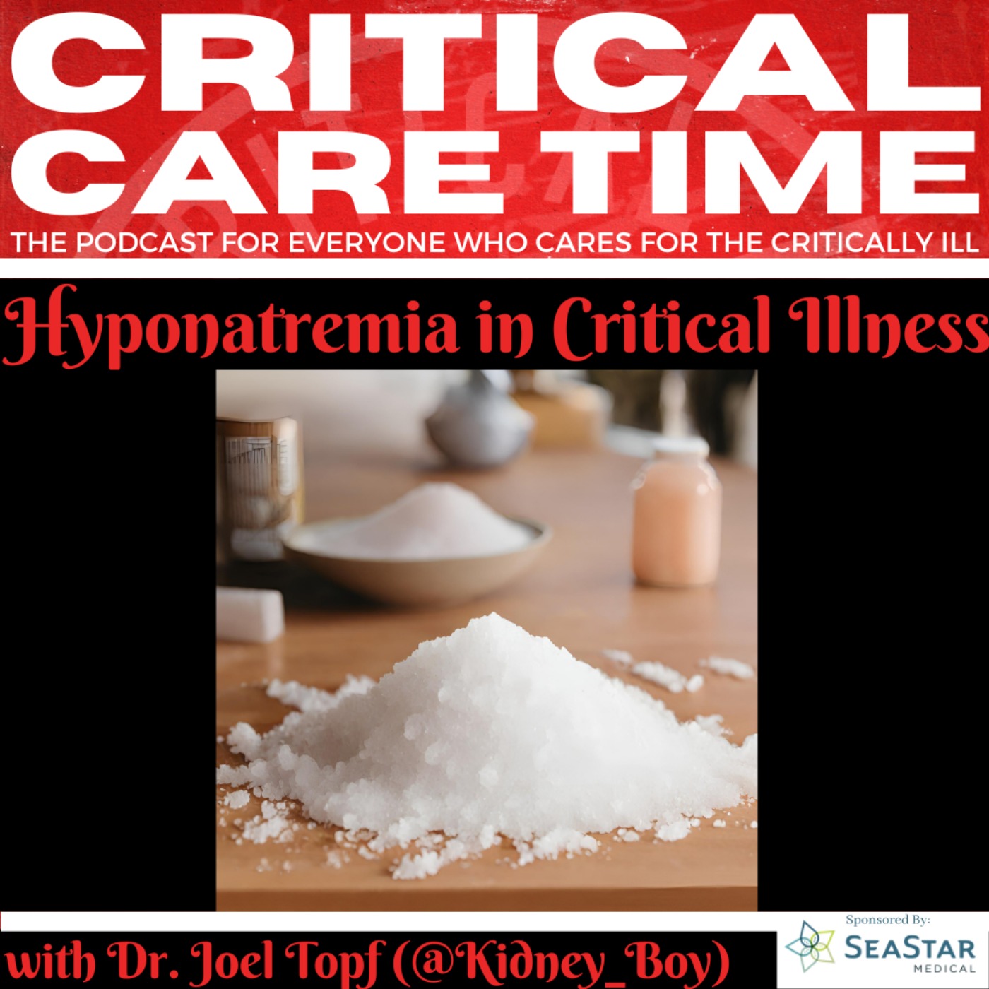 cover art for 17. Hyponatremia in Critical Illness with Dr Joel Topf