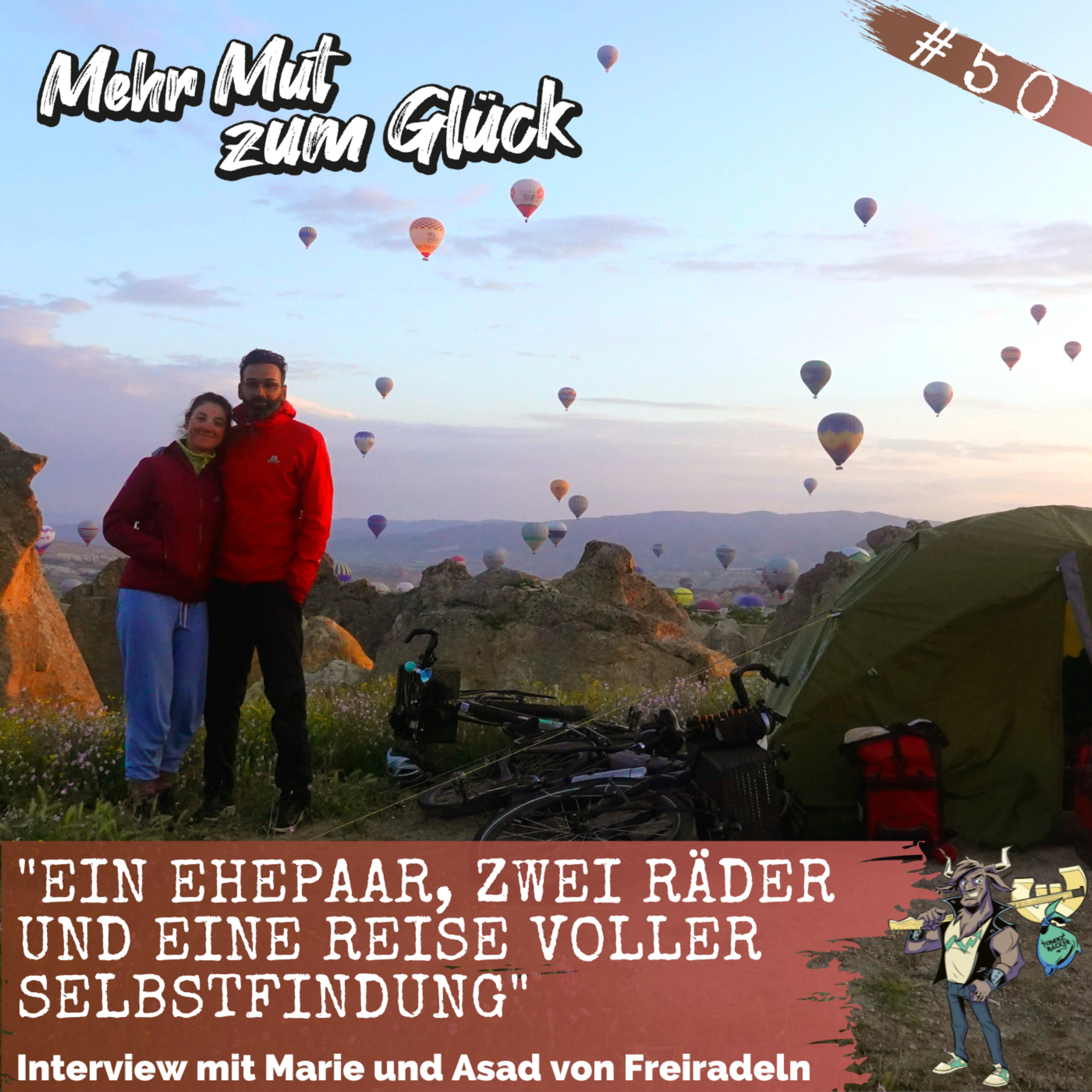 cover art for Folge 50: "Ein Ehepaar, zwei Räder und eine Reise voller Selbstfindung" - Interview mit Marie und Asad von Freiradeln