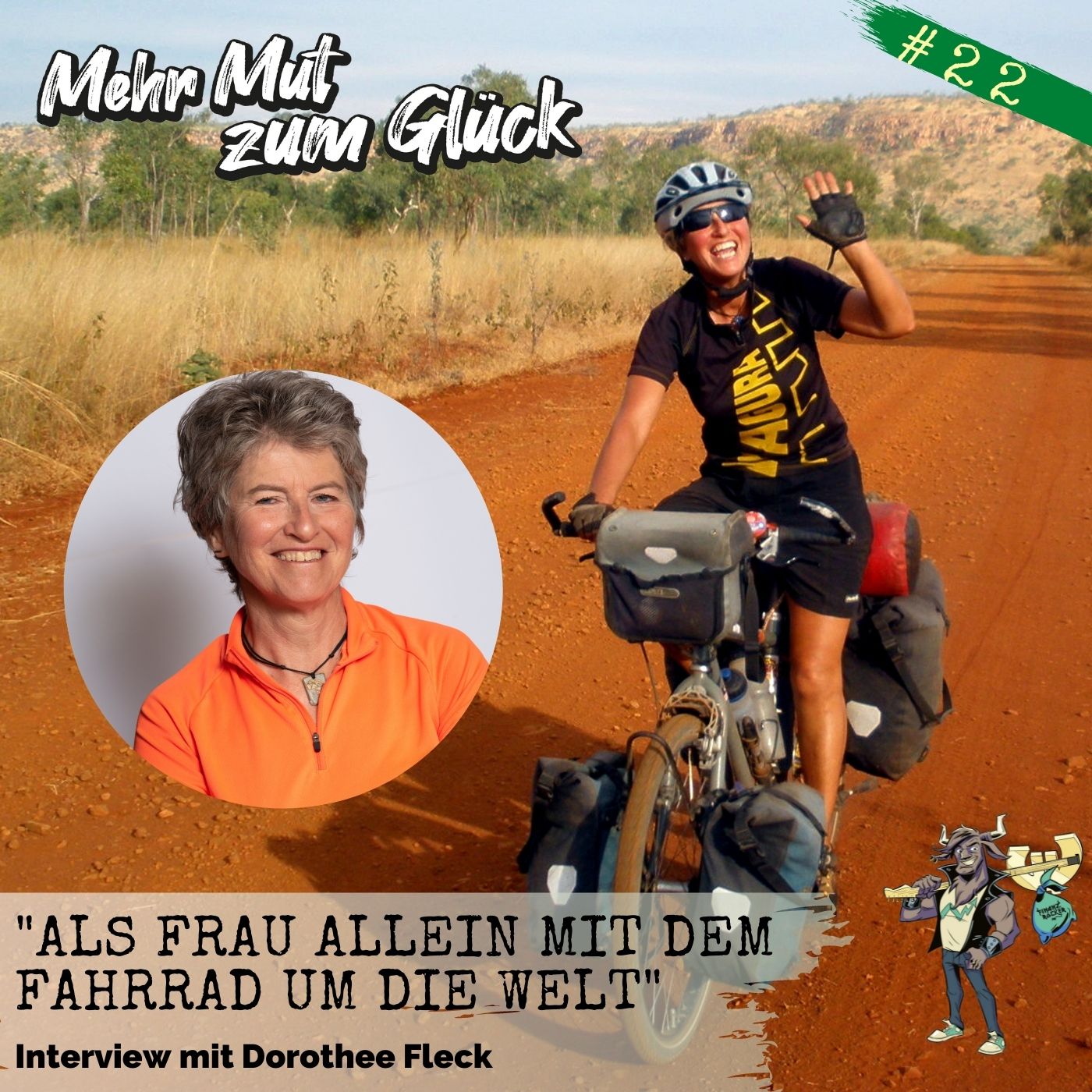 Folge 22: ”Als Frau allein mit dem Fahrrad um die Welt” - Interview mit Dorothee Fleck