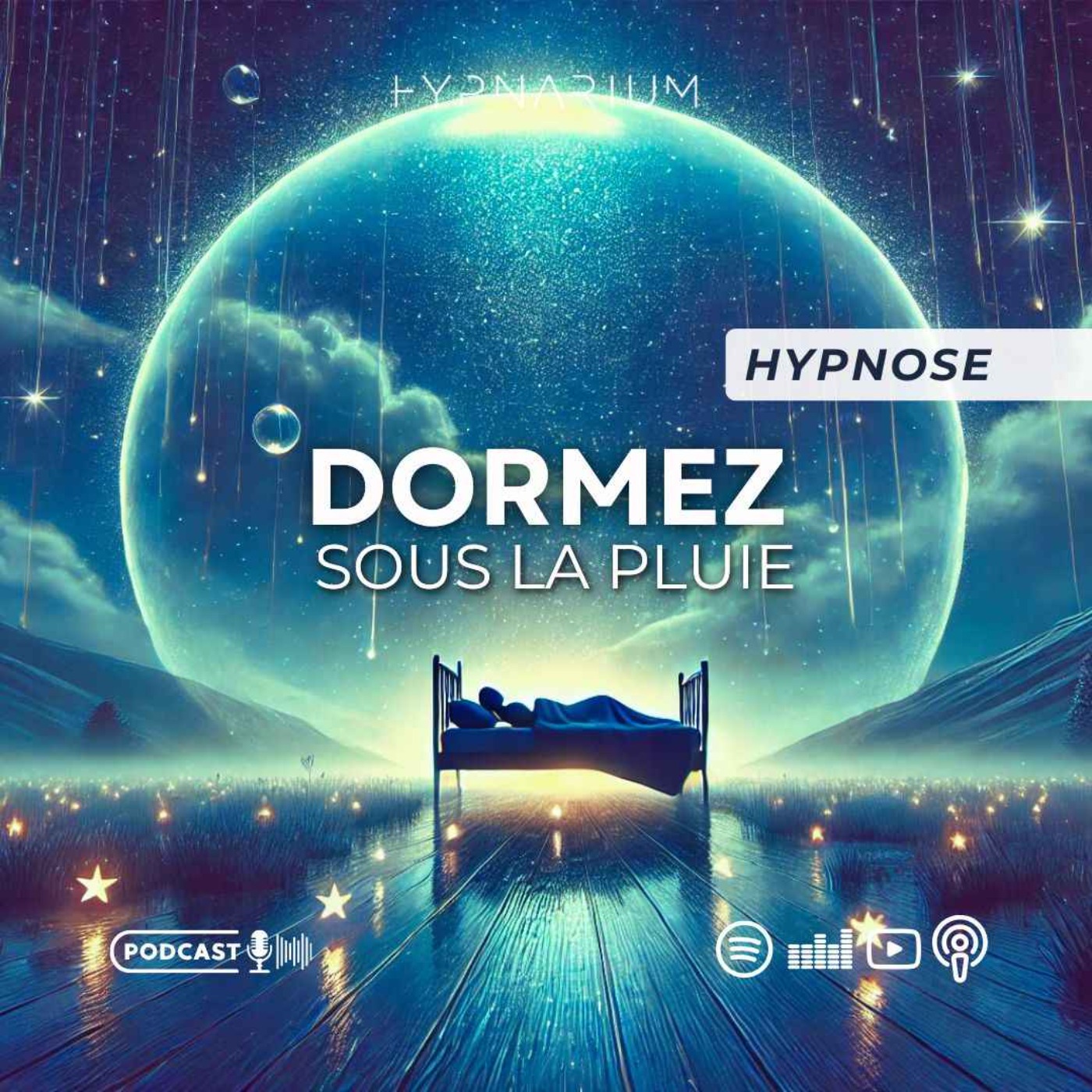 Hypnose pour dormir rapidement avec le bruit de la pluie