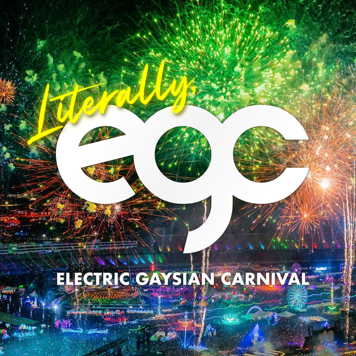 cover art for EDC is literally the Electric Gaysian Carnival with Aydin Quach, rave researcher