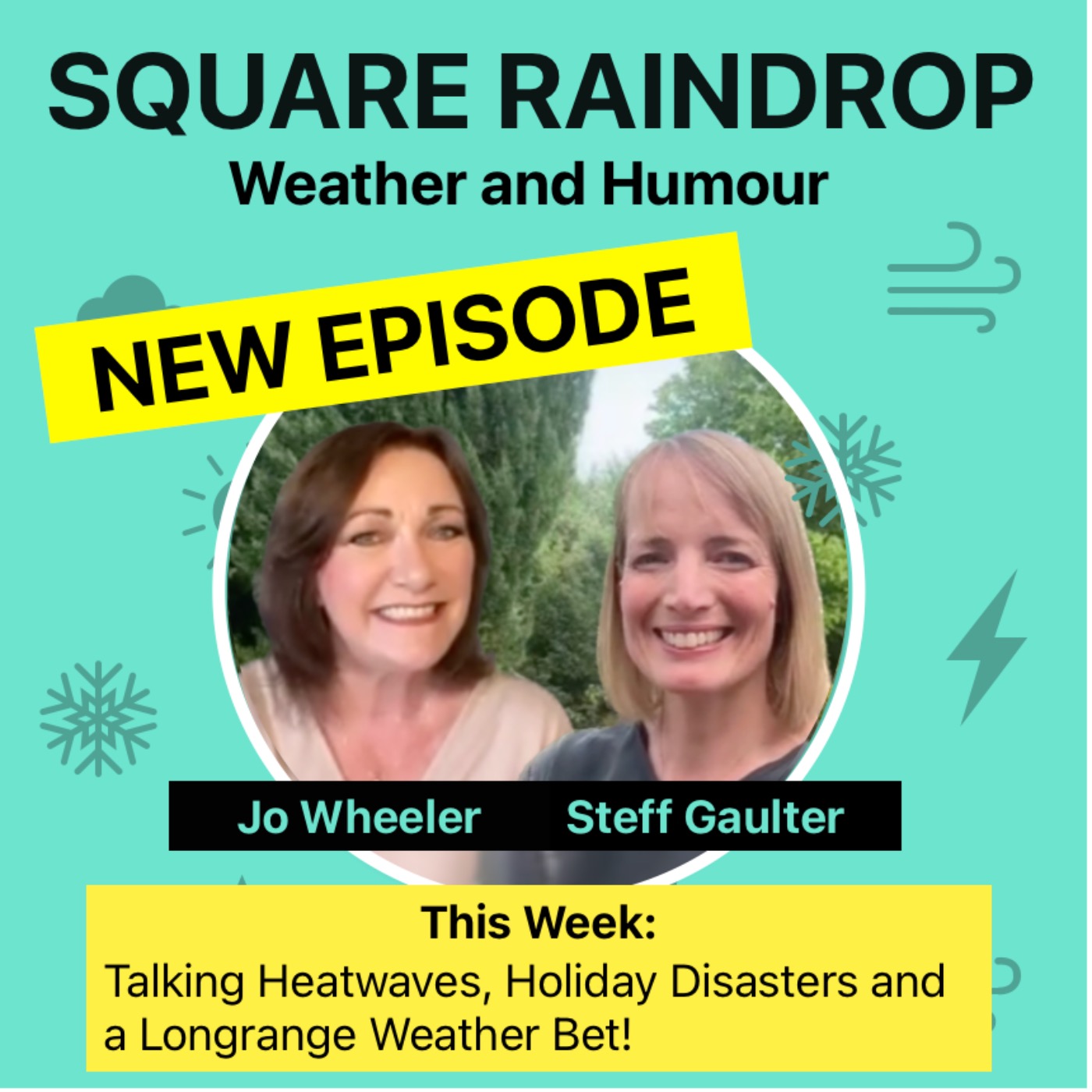 Square Raindrop Weather Podcast - Another Heatwave, Holiday Disasters and a Longrange Bet episode artwork
